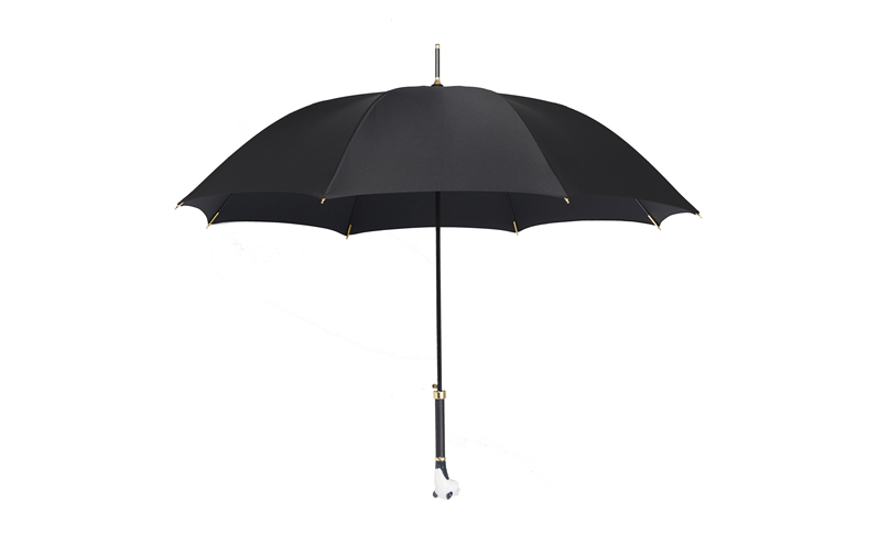 Straight shank metal panda umbrella