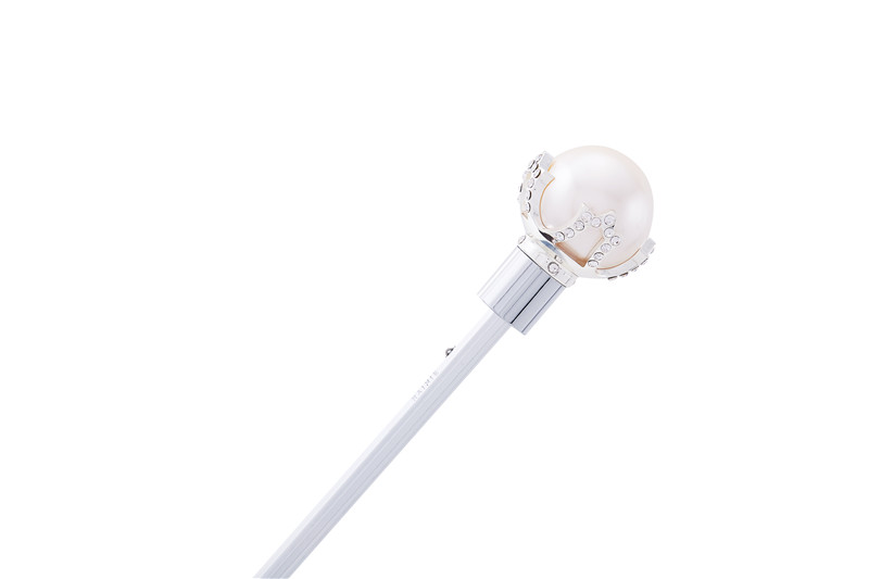 White pearl folding umbrella