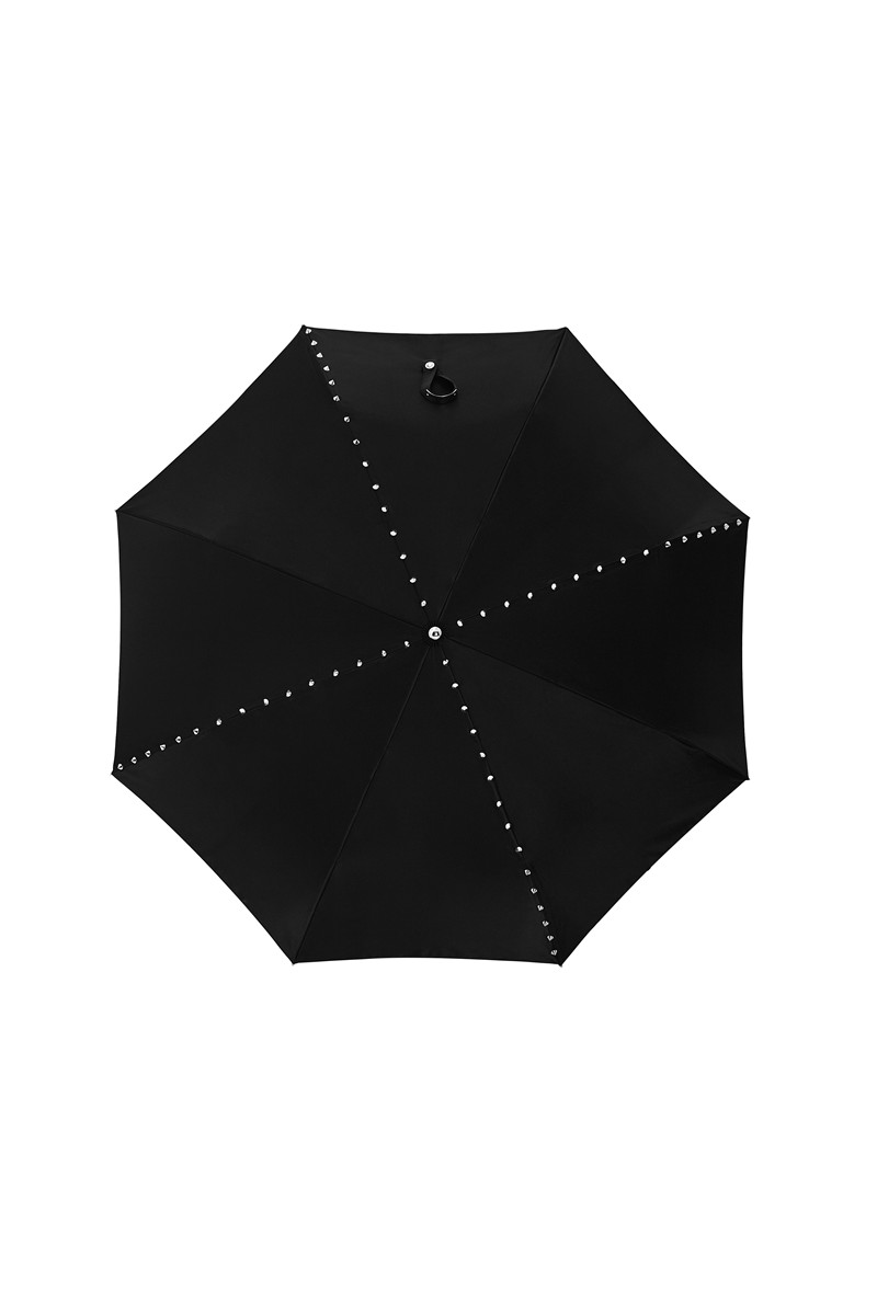 Three fold punk skull folding umbrella