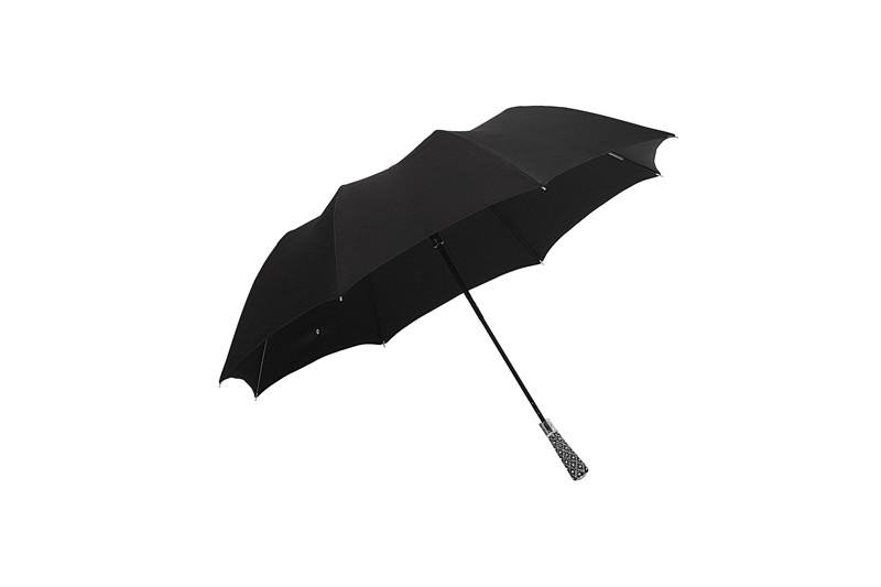 Black leaf scepter folding umbrella