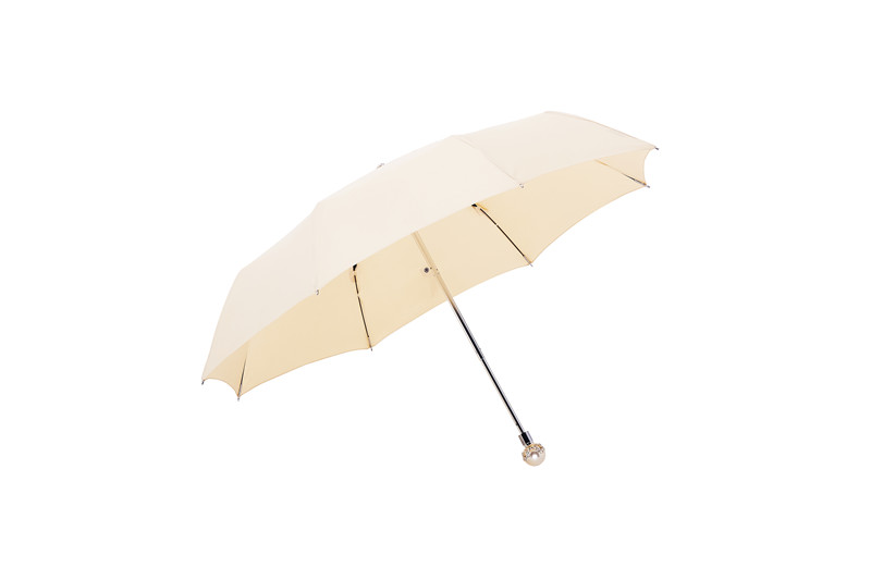 White pearl folding umbrella