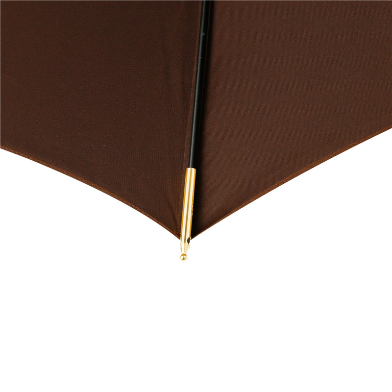 Wood leopard straight umbrella