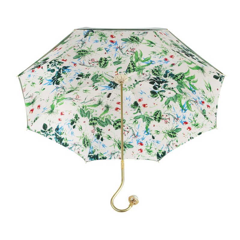Exquisite white pearl double umbrella