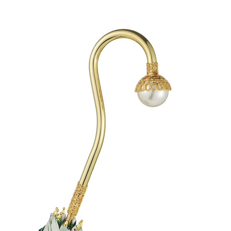 Exquisite white pearl double umbrella