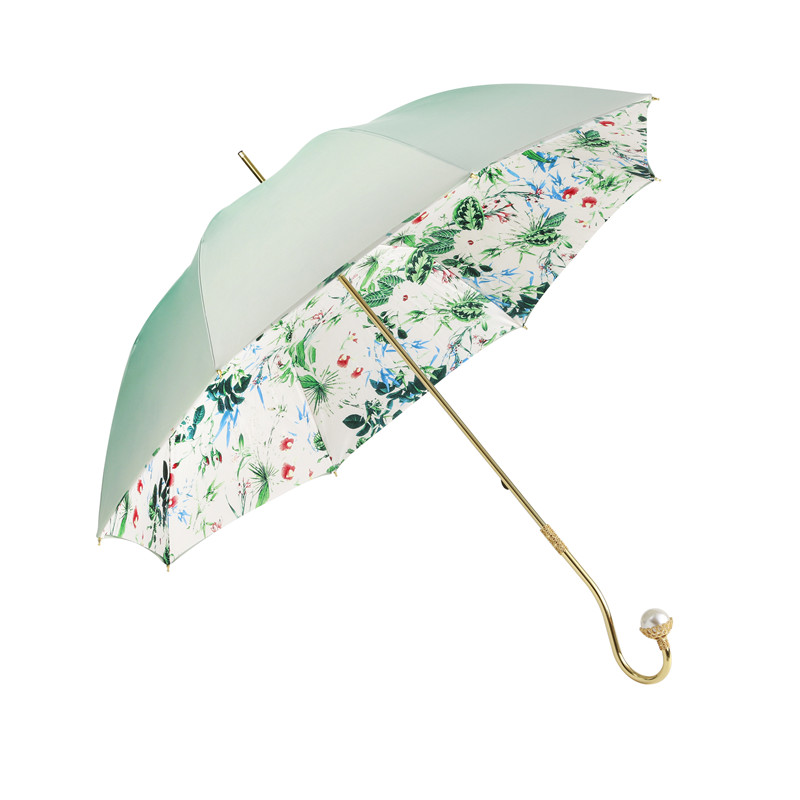 Exquisite white pearl double umbrella