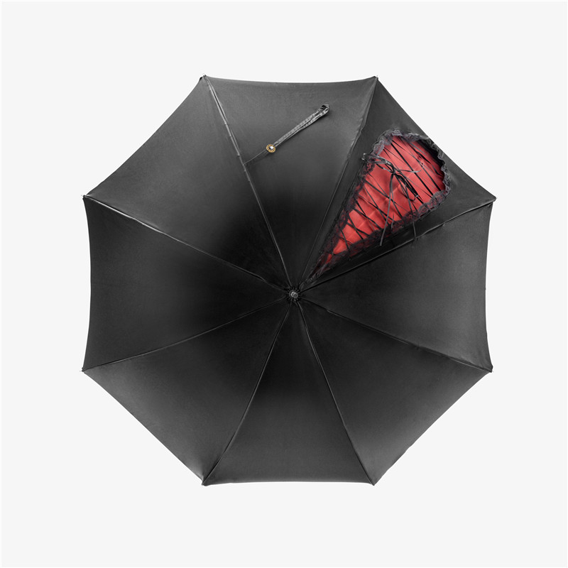 Lolita bent double umbrella