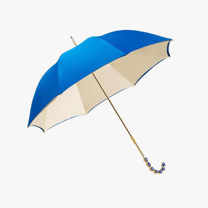 The heart-shaped diamond bent double umbrella