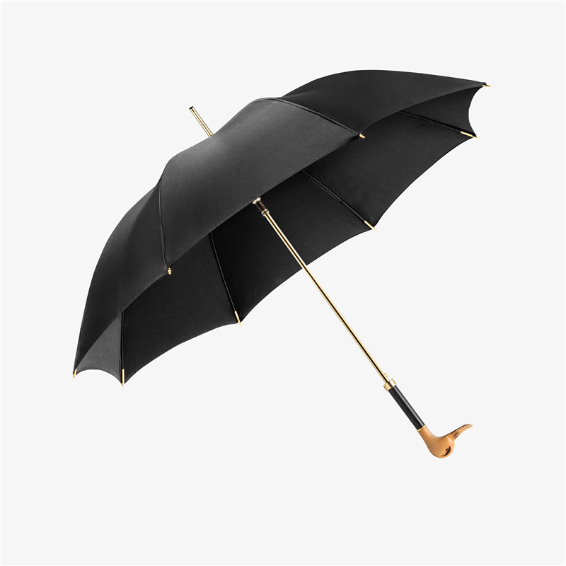 Wooden duck head straight umbrella