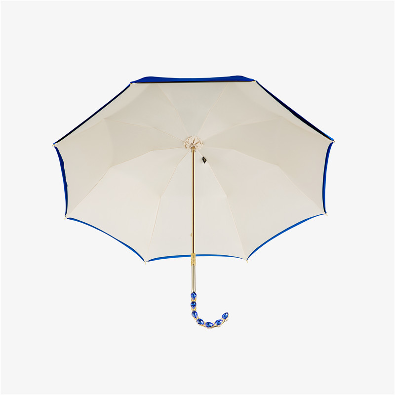 The heart-shaped diamond bent double umbrella