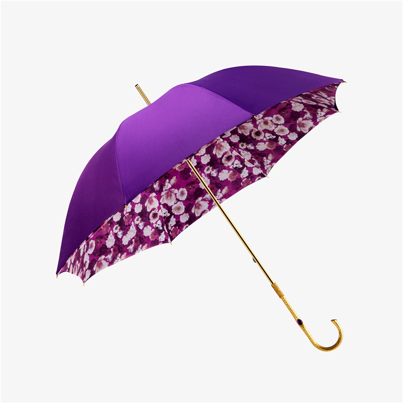 Three drill bent double umbrella