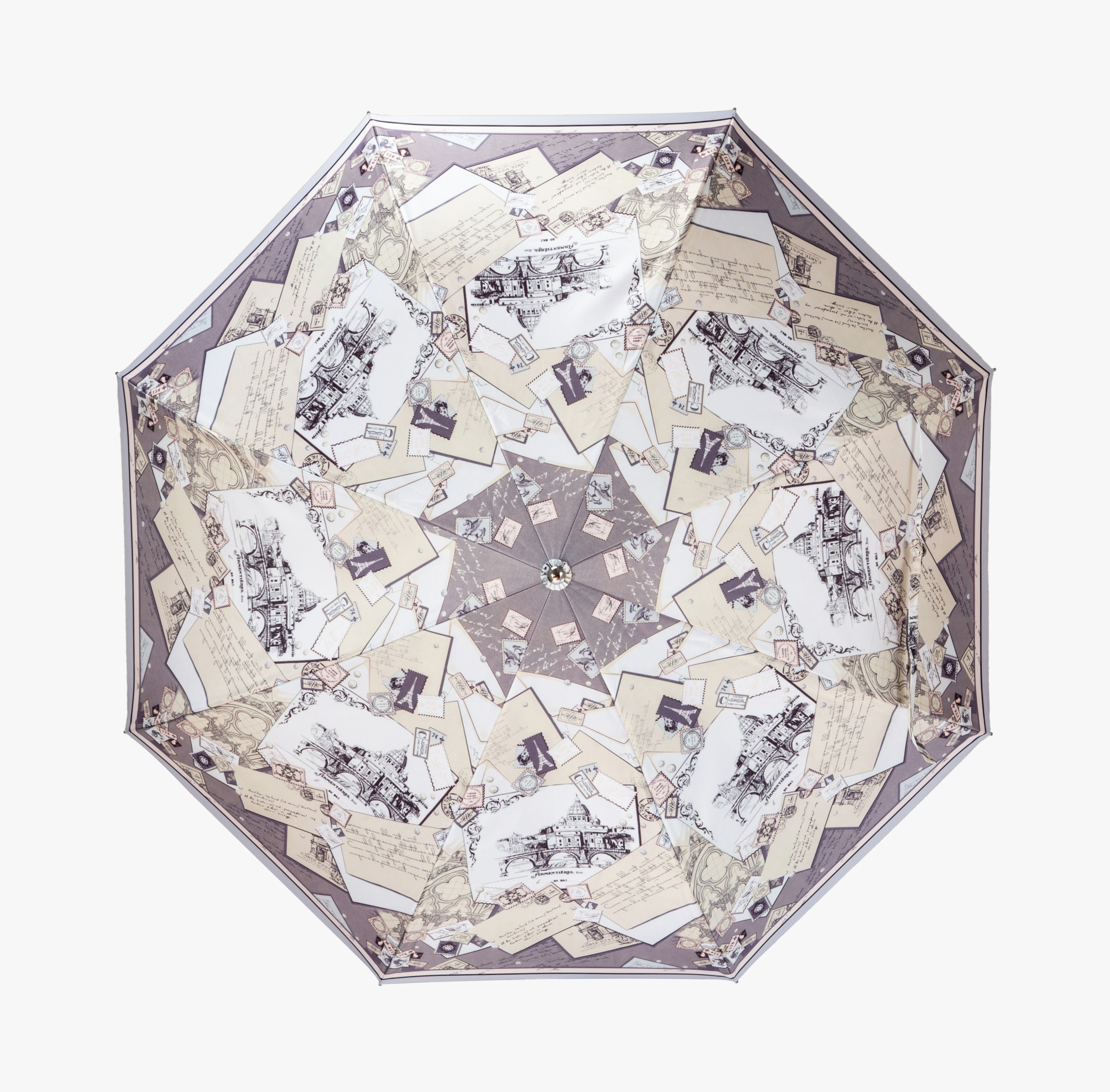 Half exquisite pearl St. Petersburg stamp folding umbrella