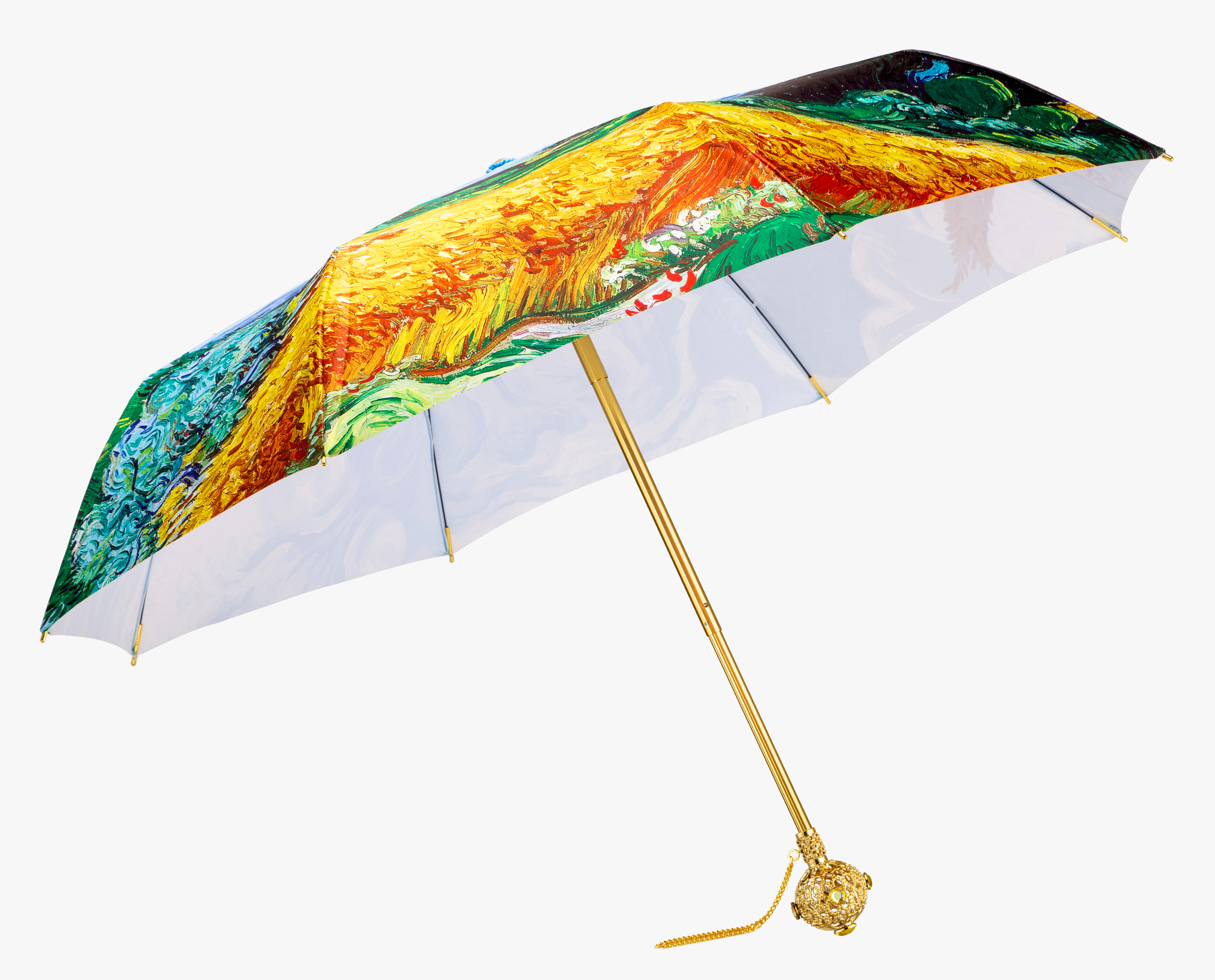 Linglong Ball Wheat Field Folding Umbrella