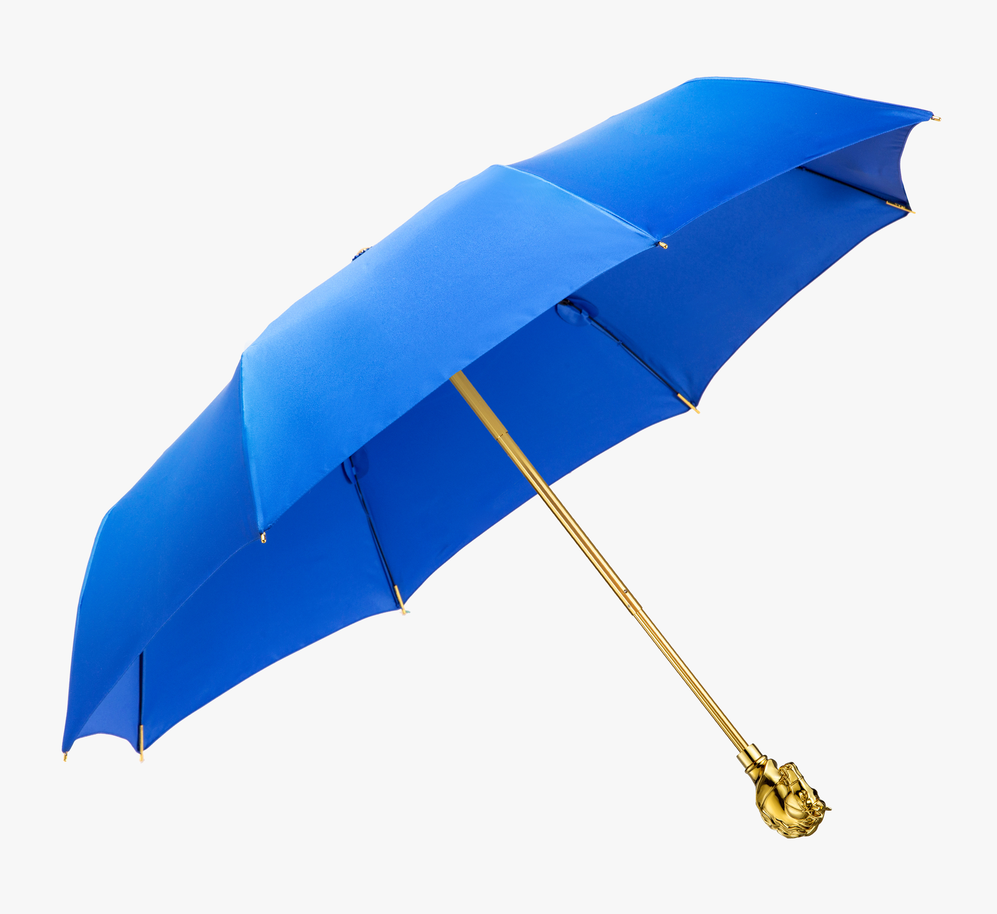 Sapphire blue small horse head folding umbrella