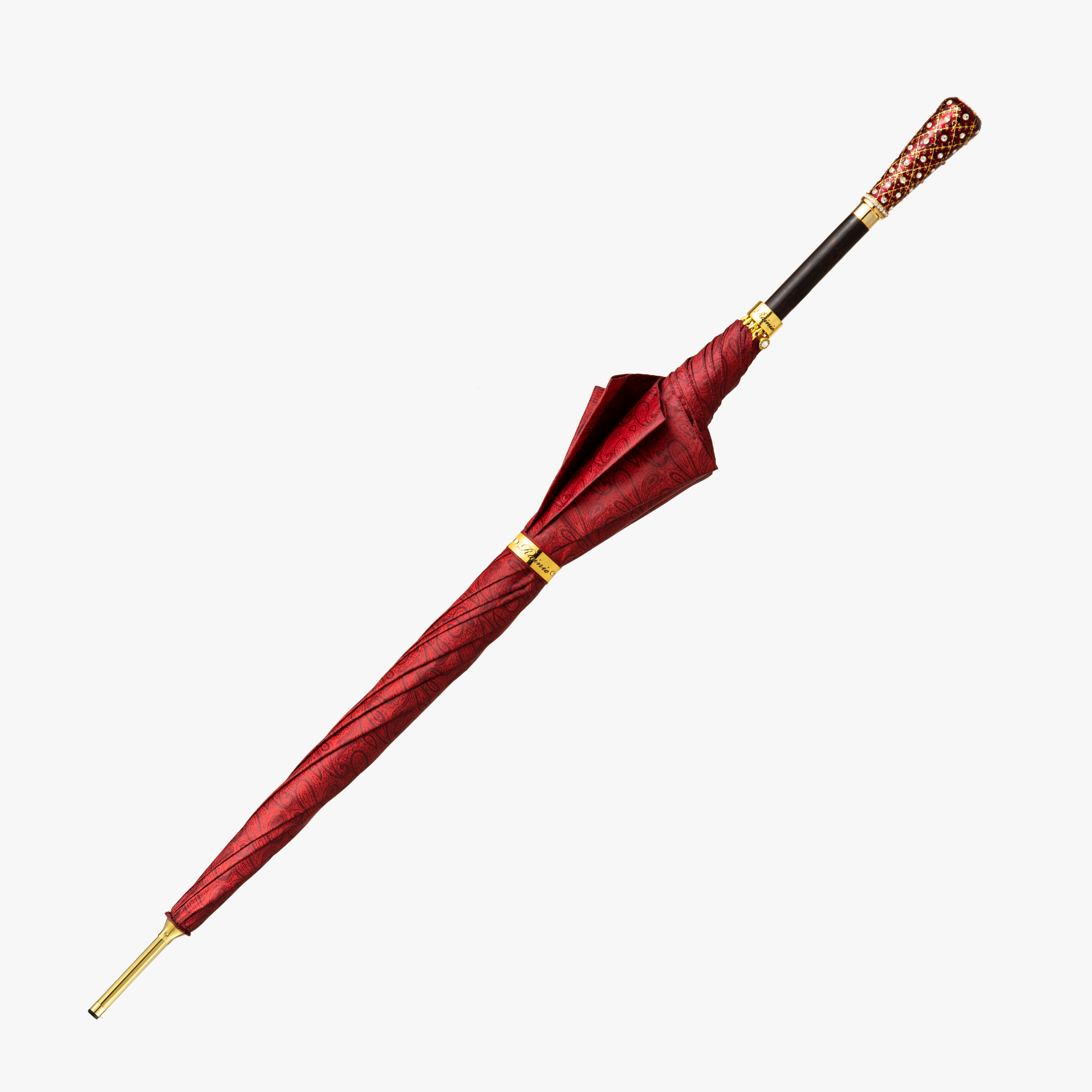 Earl red leaf scepter single-layer umbrella
