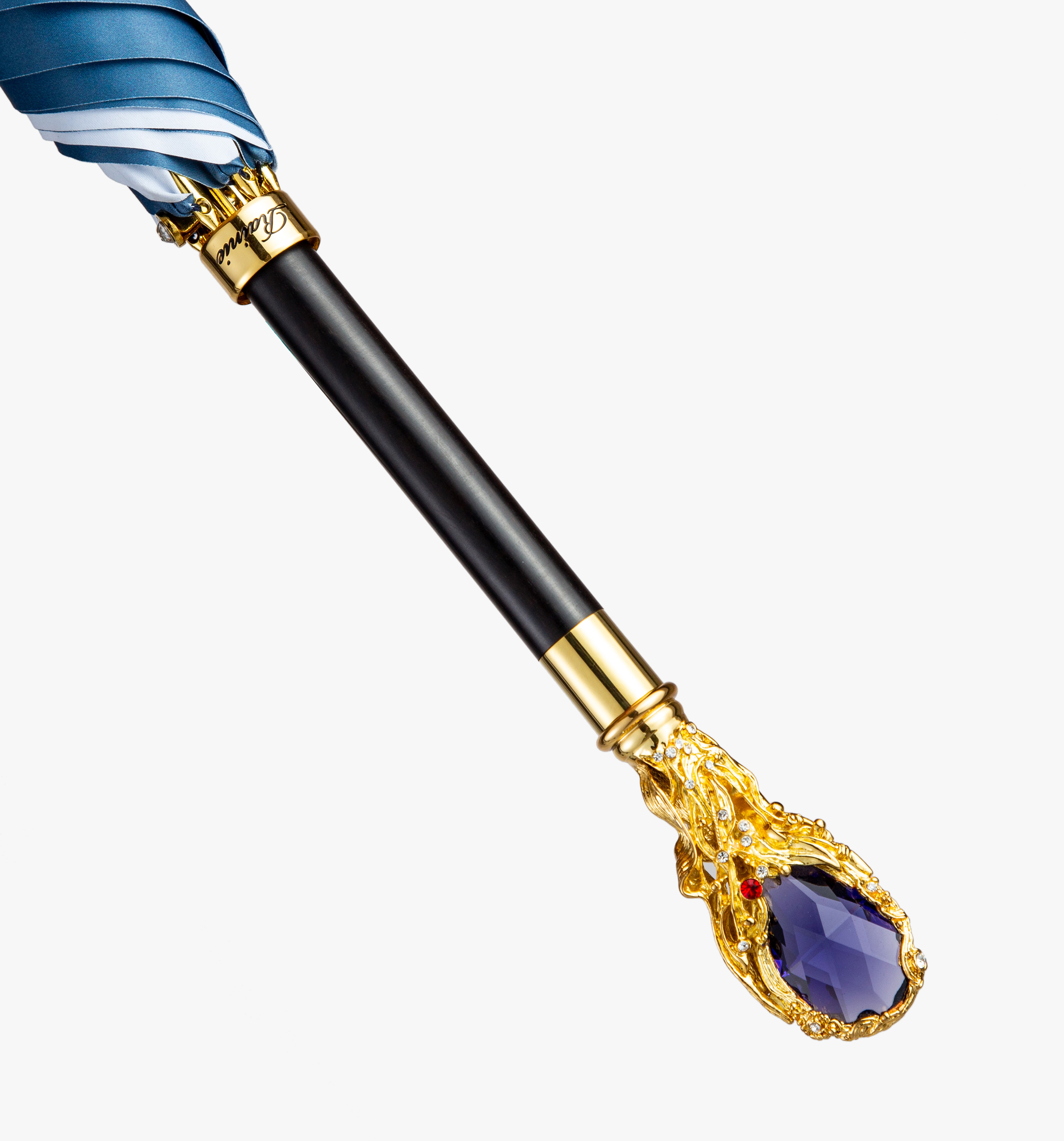 Ethereal-purple gem-umbrella with long handle