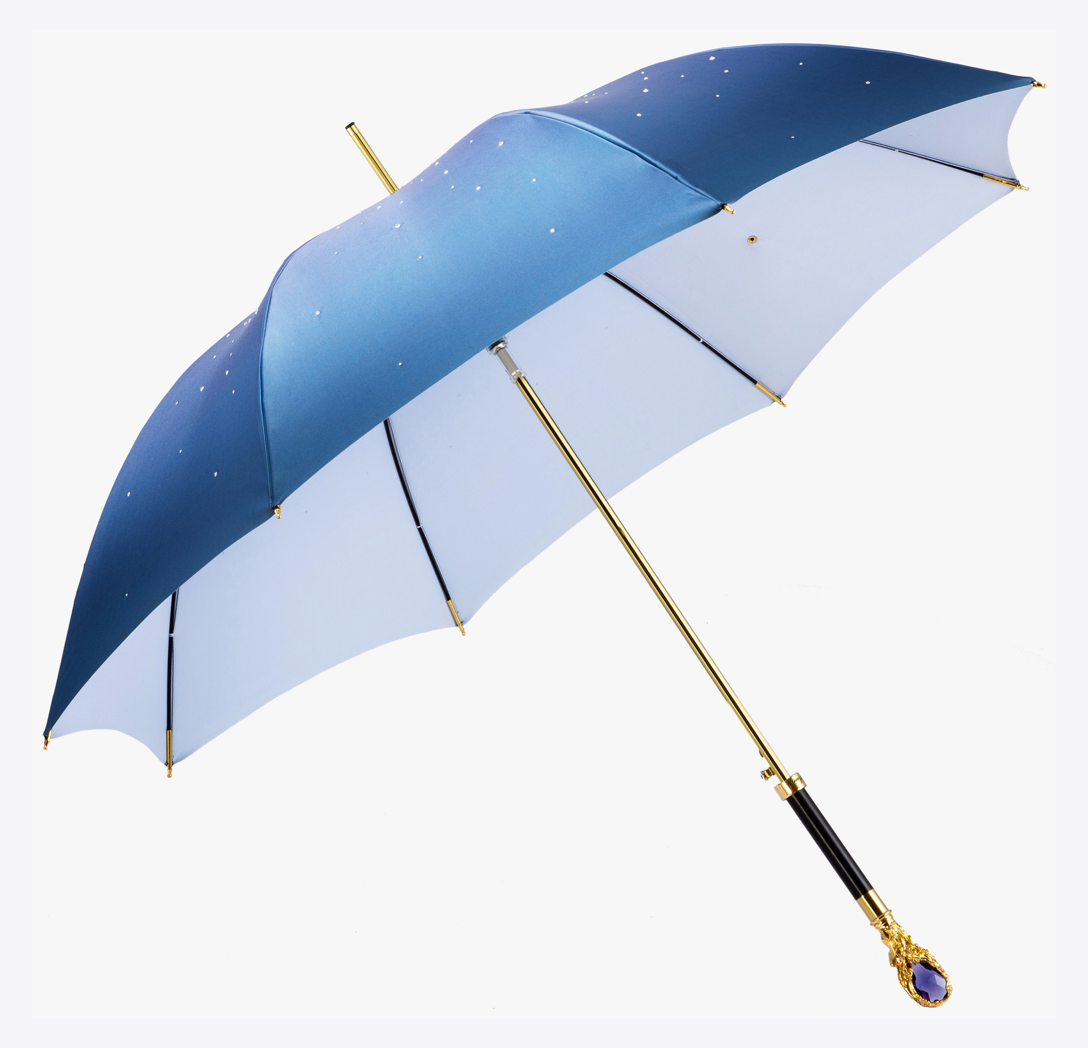 Ethereal-purple gem-umbrella with long handle