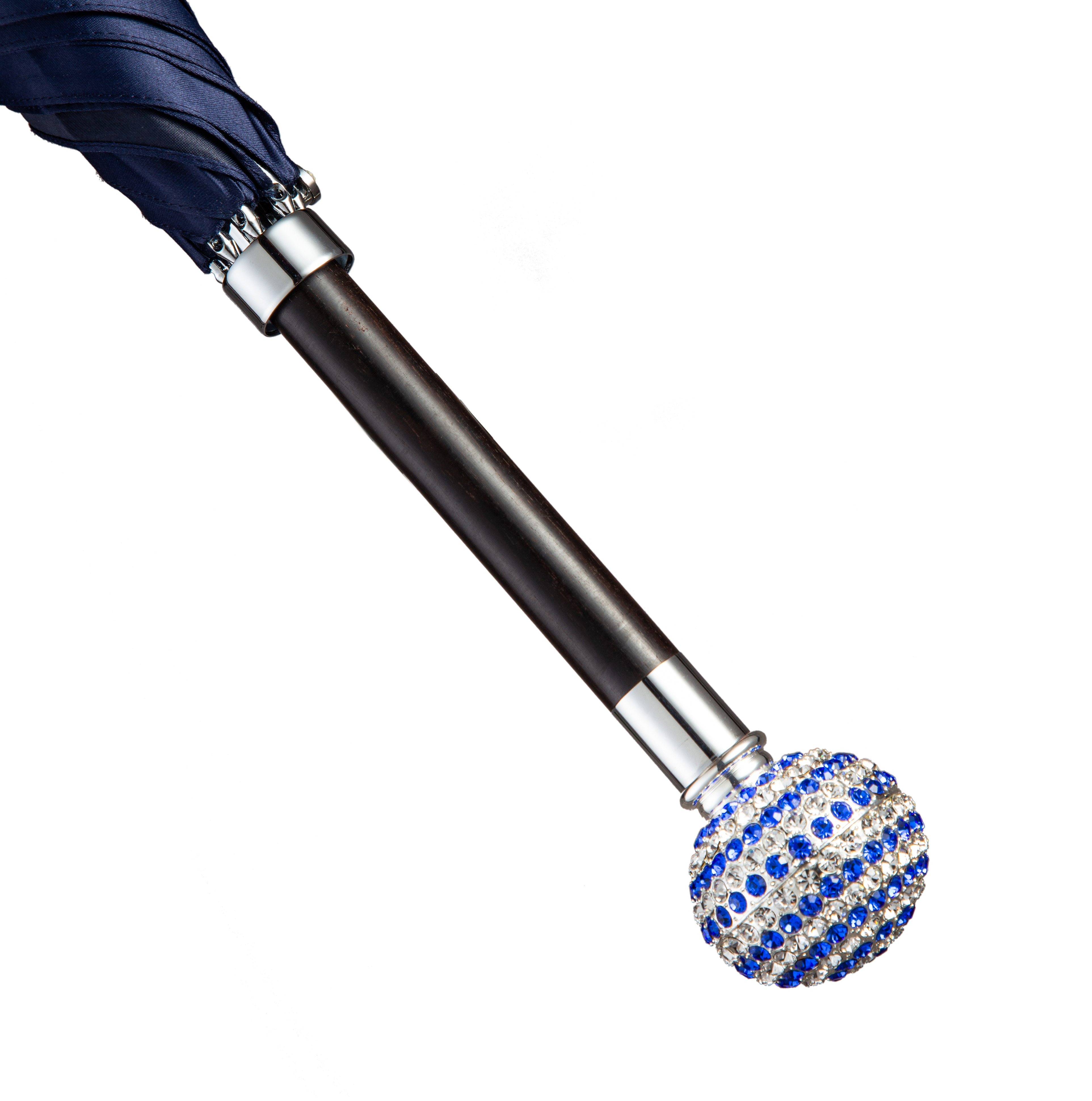 All over the sky-round ball full of diamonds-umbrella with long handle