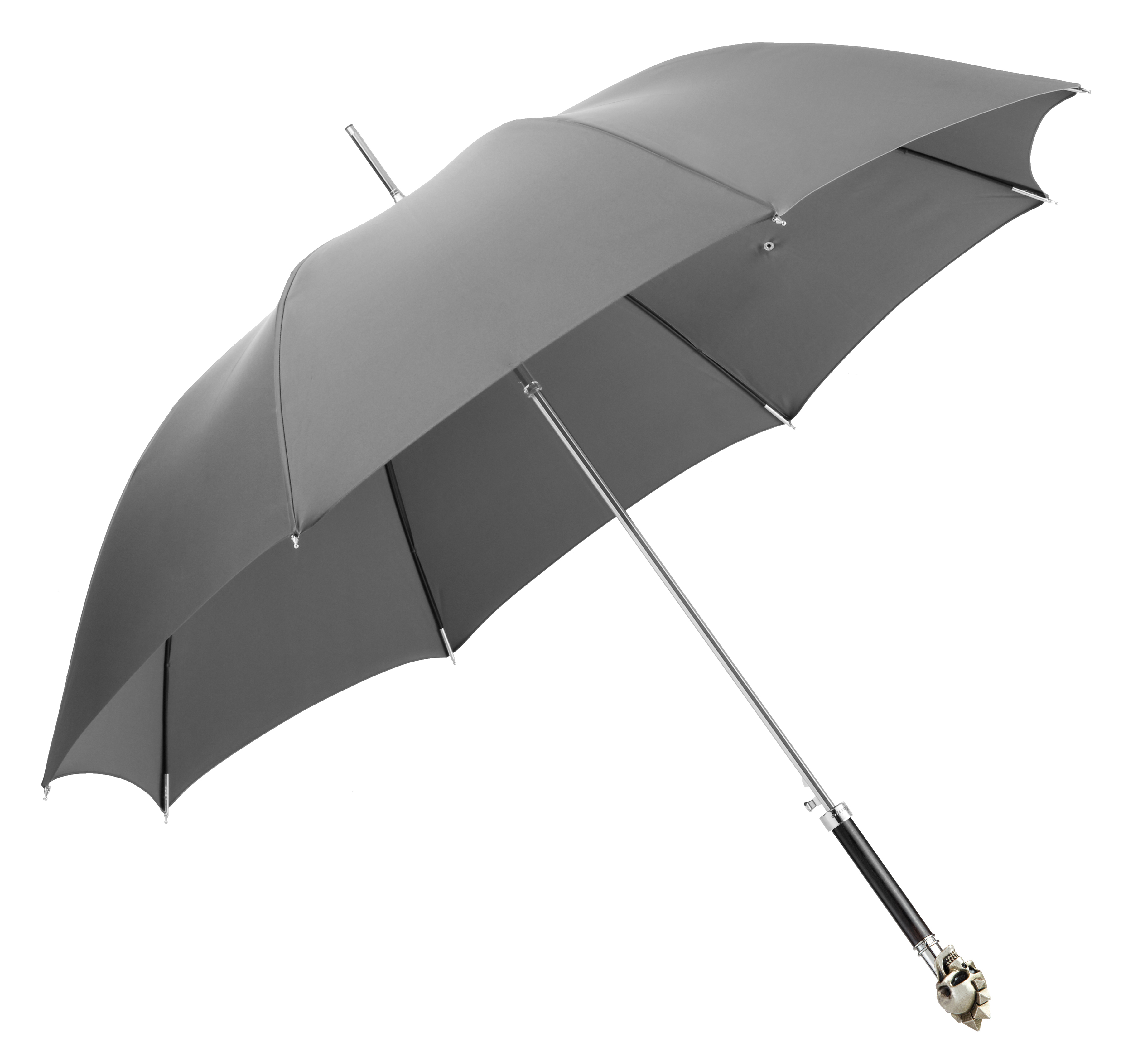 Great Wall Grey-Punk Skull Section-Umbrella with Long Handle