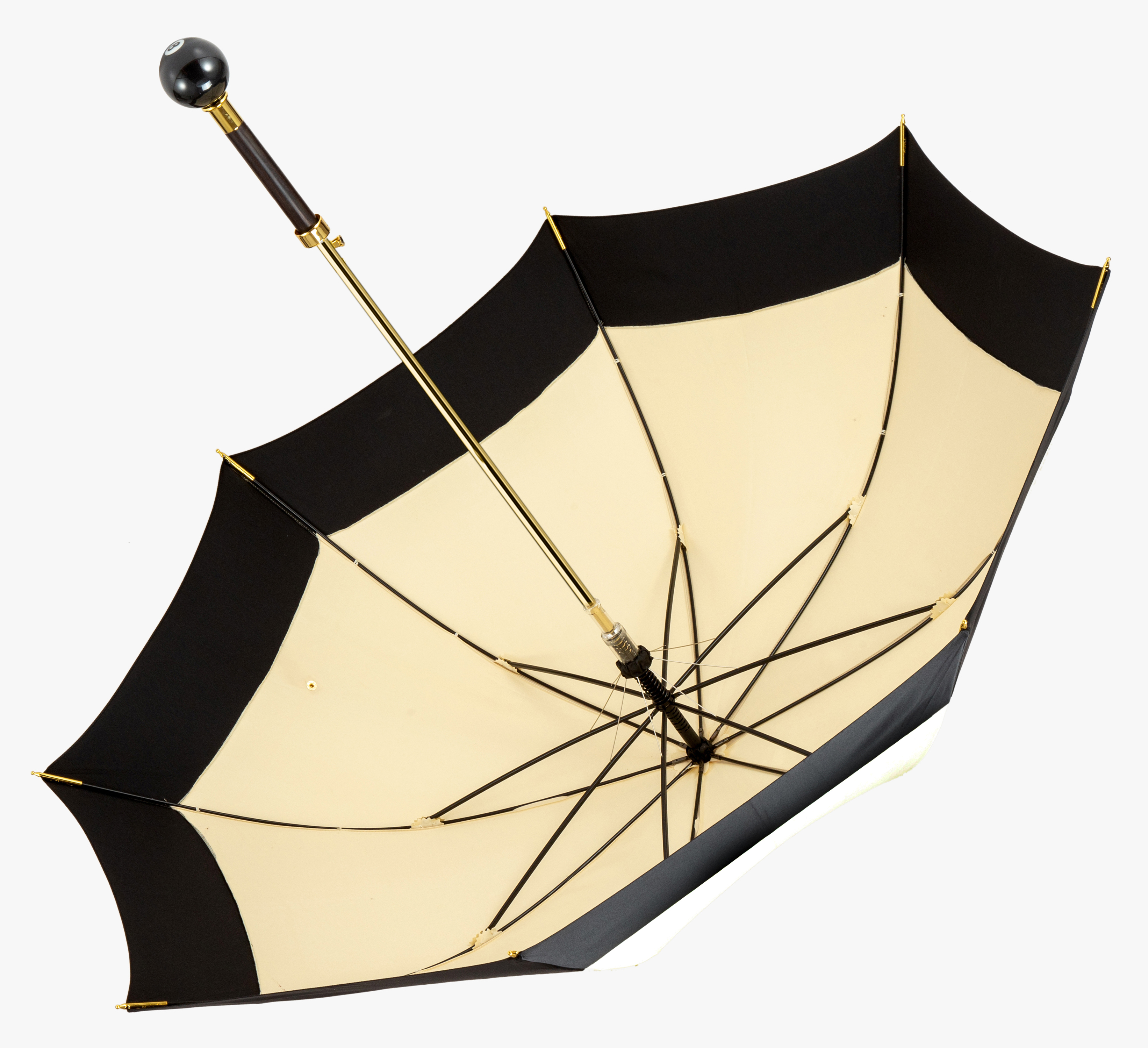 Hailey-black 8-long handle umbrella