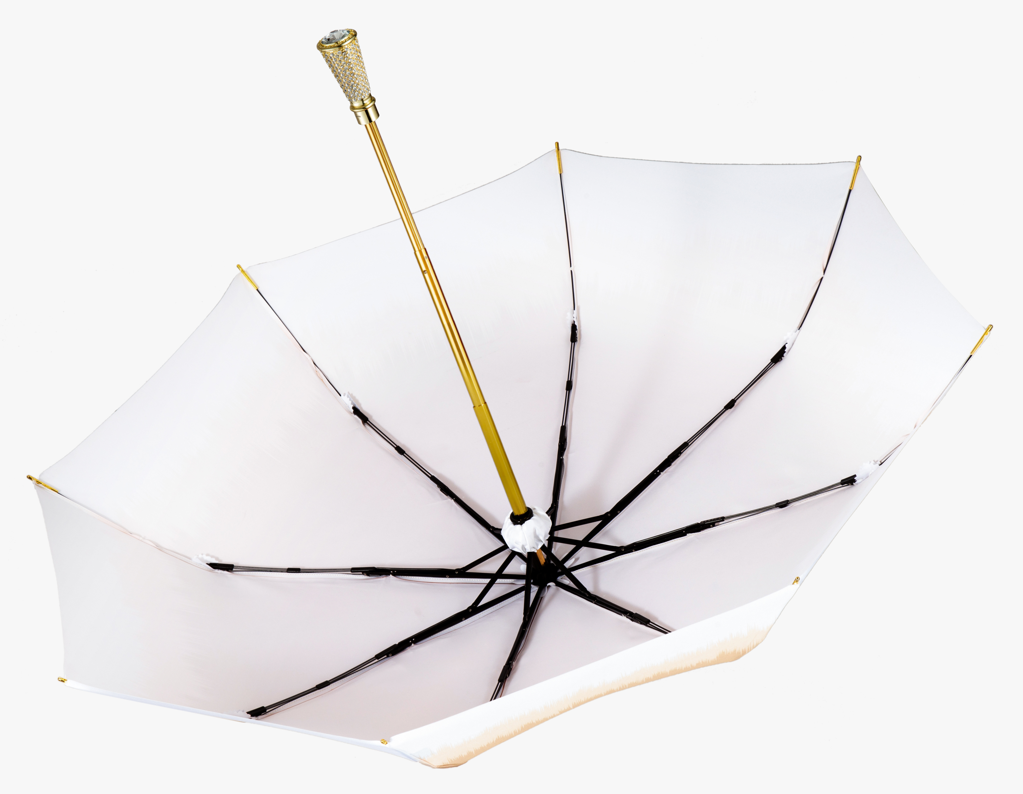 Diamond scepter-caramel pudding-folding umbrella