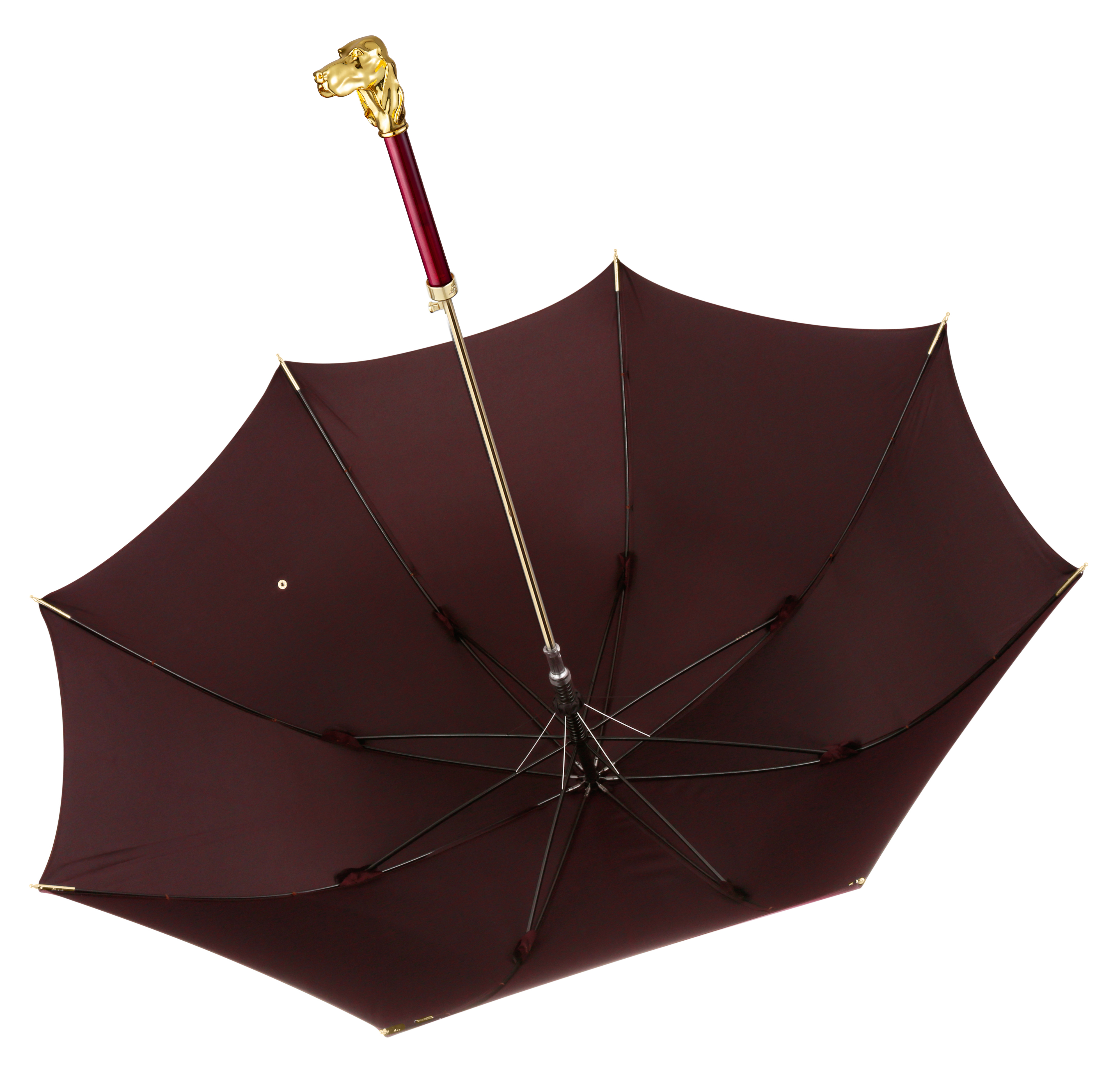 Pug-Crimson Lip Red-Long Handle Umbrella