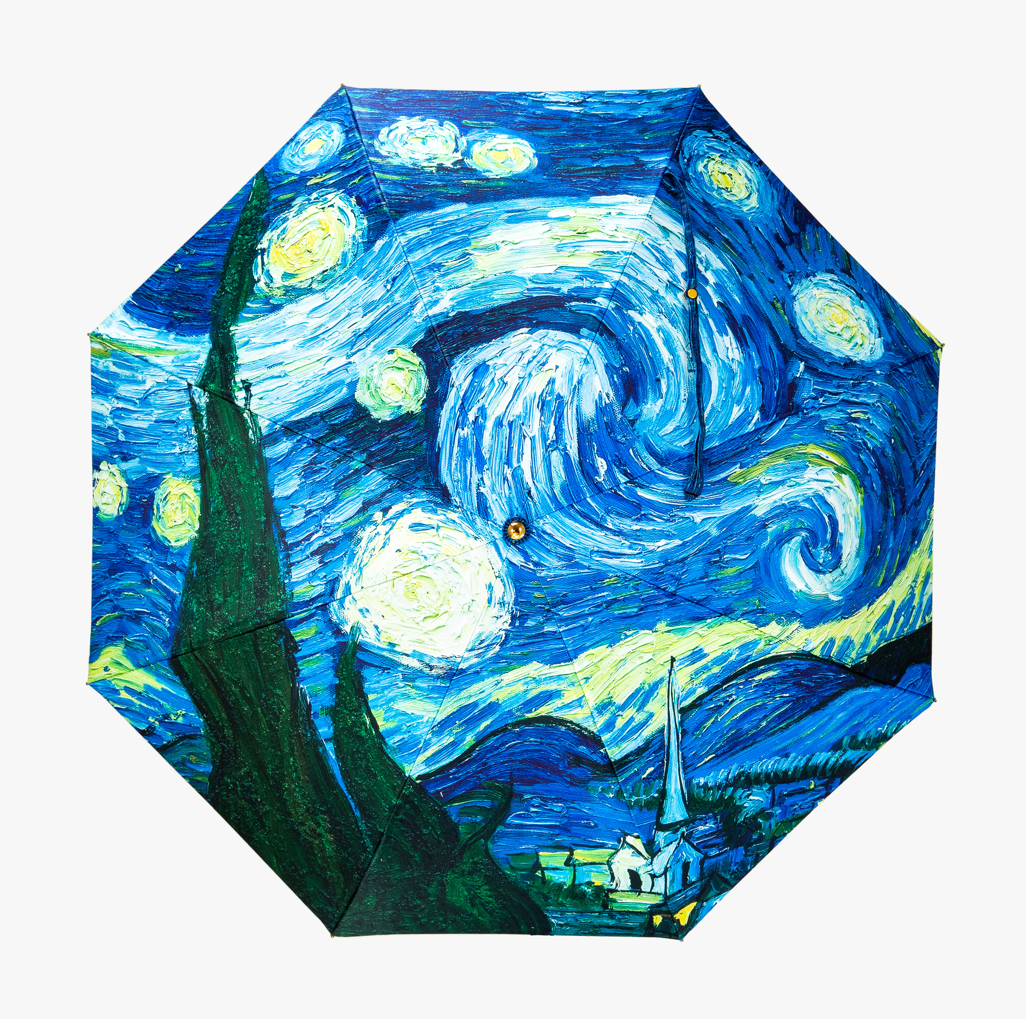 Flamingo-Starry Night-Folding Umbrella