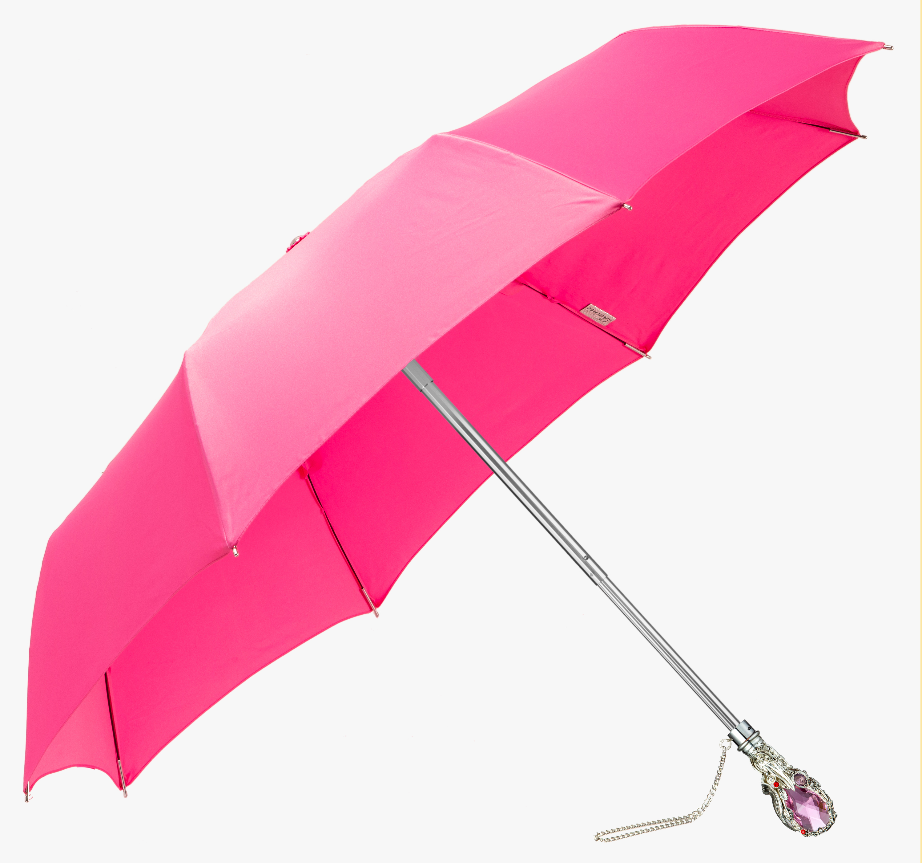 Gem-romantic pink-folding umbrella