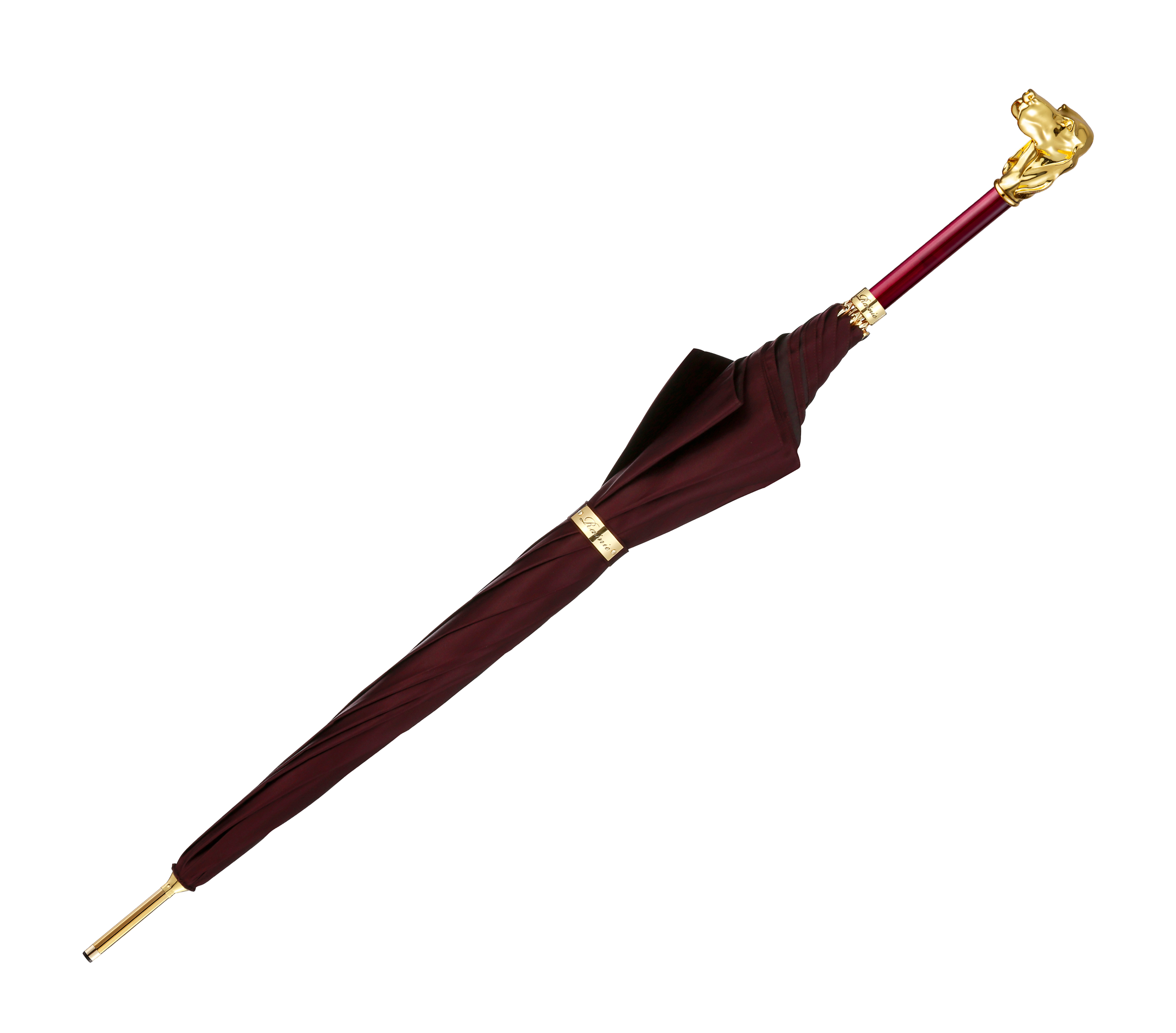 Pug-Crimson Lip Red-Long Handle Umbrella