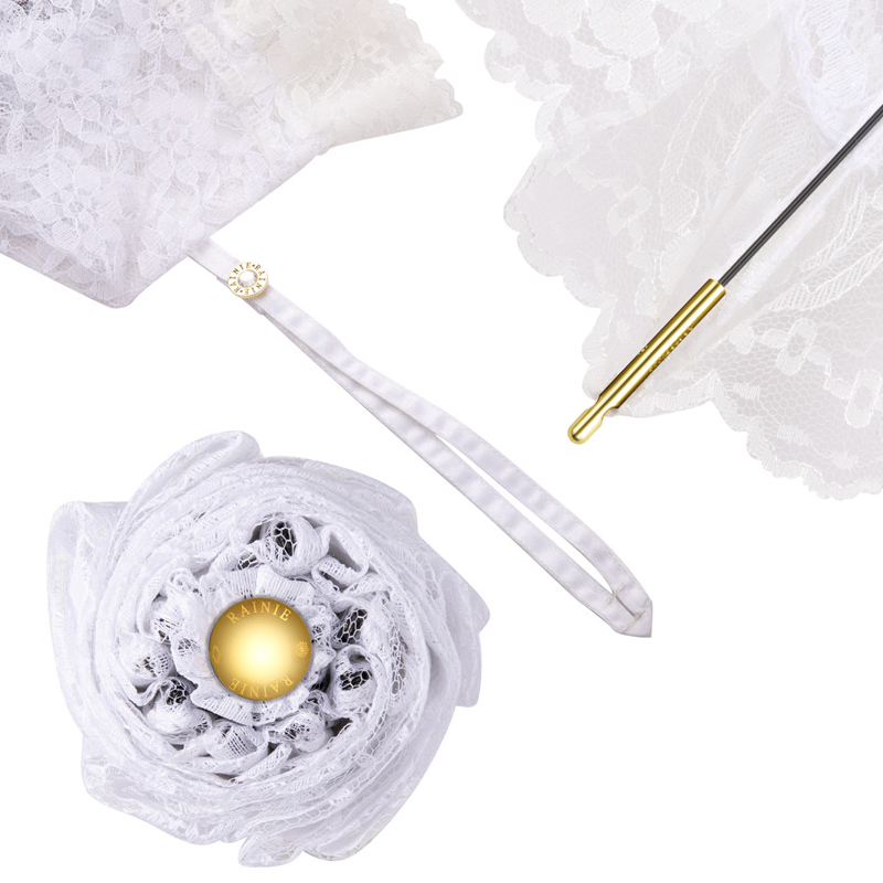 Lottie-Bud silk folding umbrella