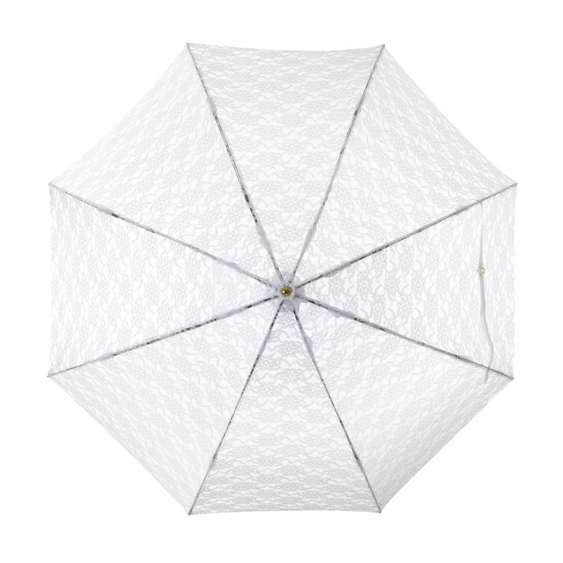 Blanche-Bud silk folding umbrella