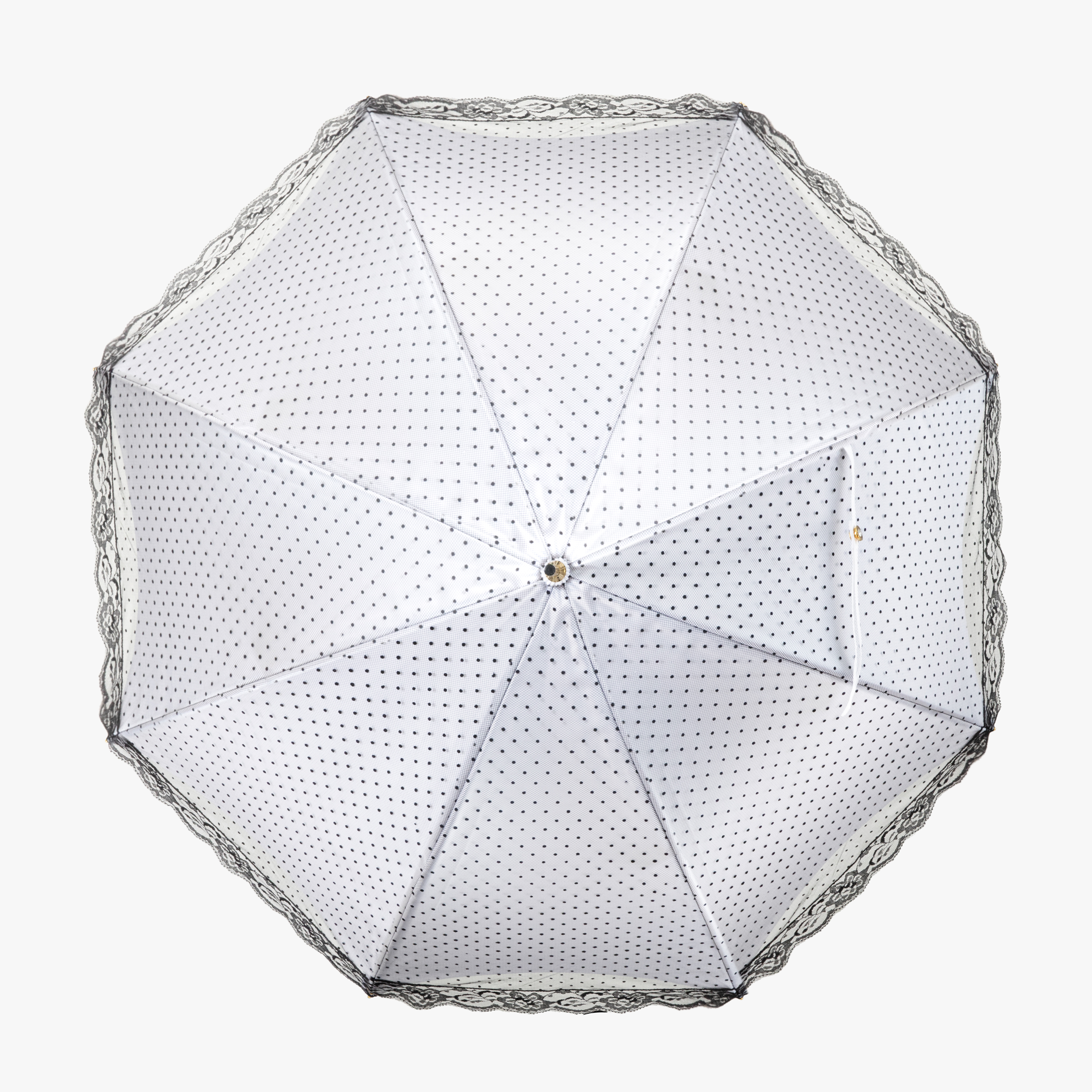 White jade exquisite double straight handle umbrella-Teresa