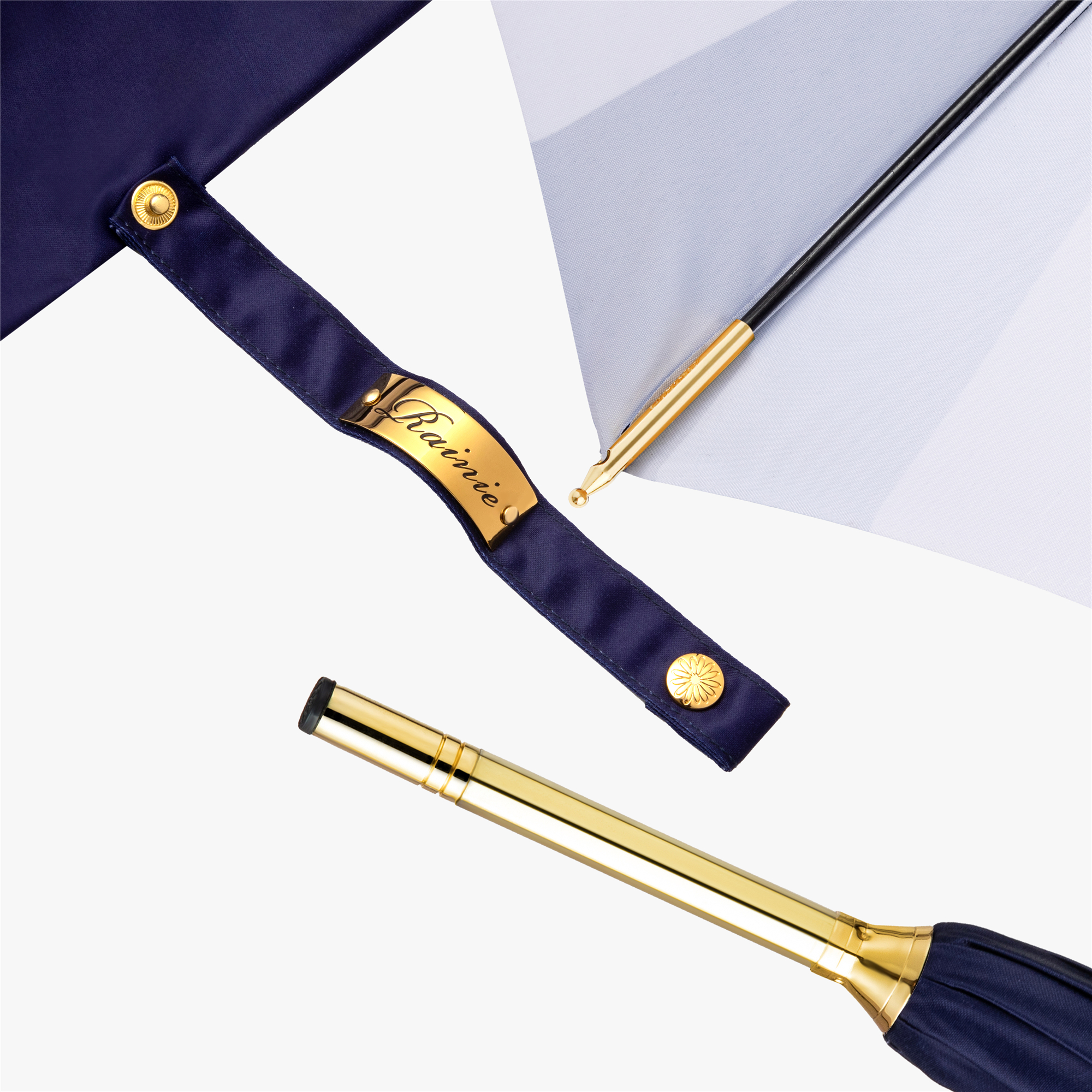 Gentleman's skull umbrella with straight handle