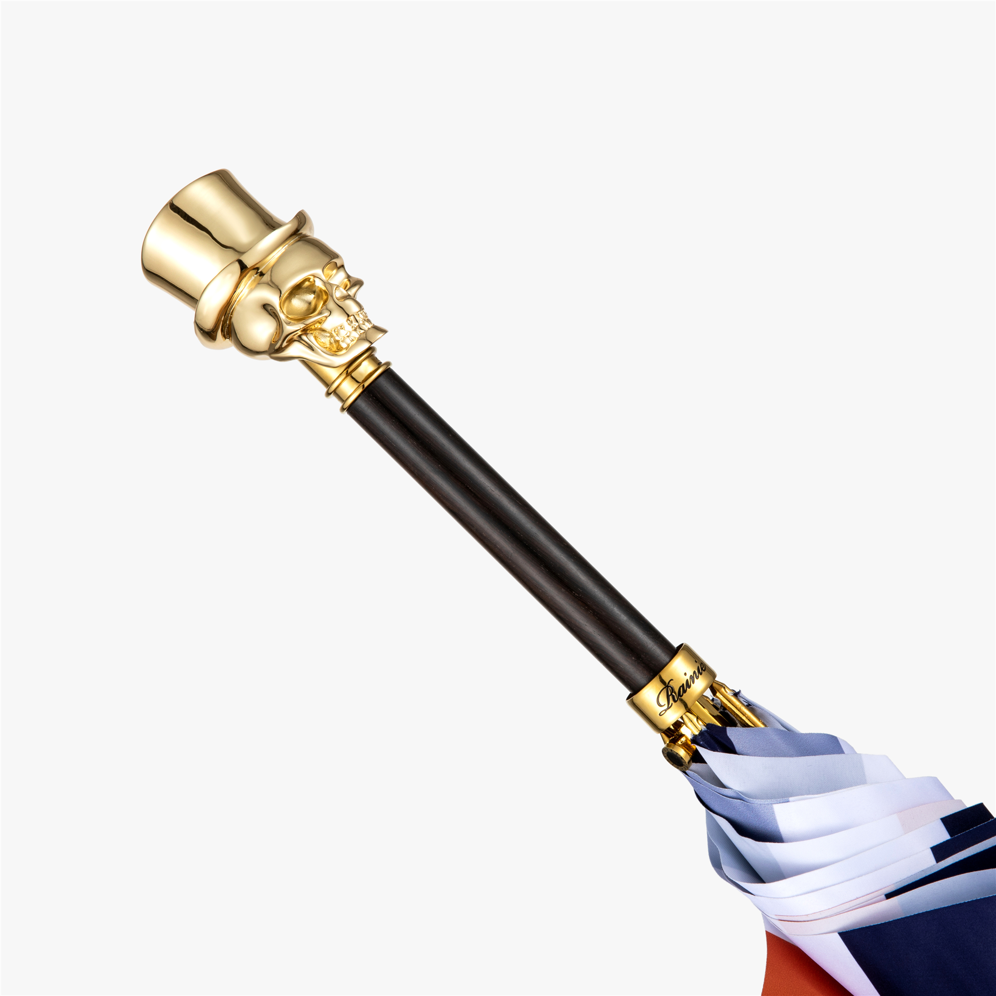 Gentleman's skull umbrella with straight handle