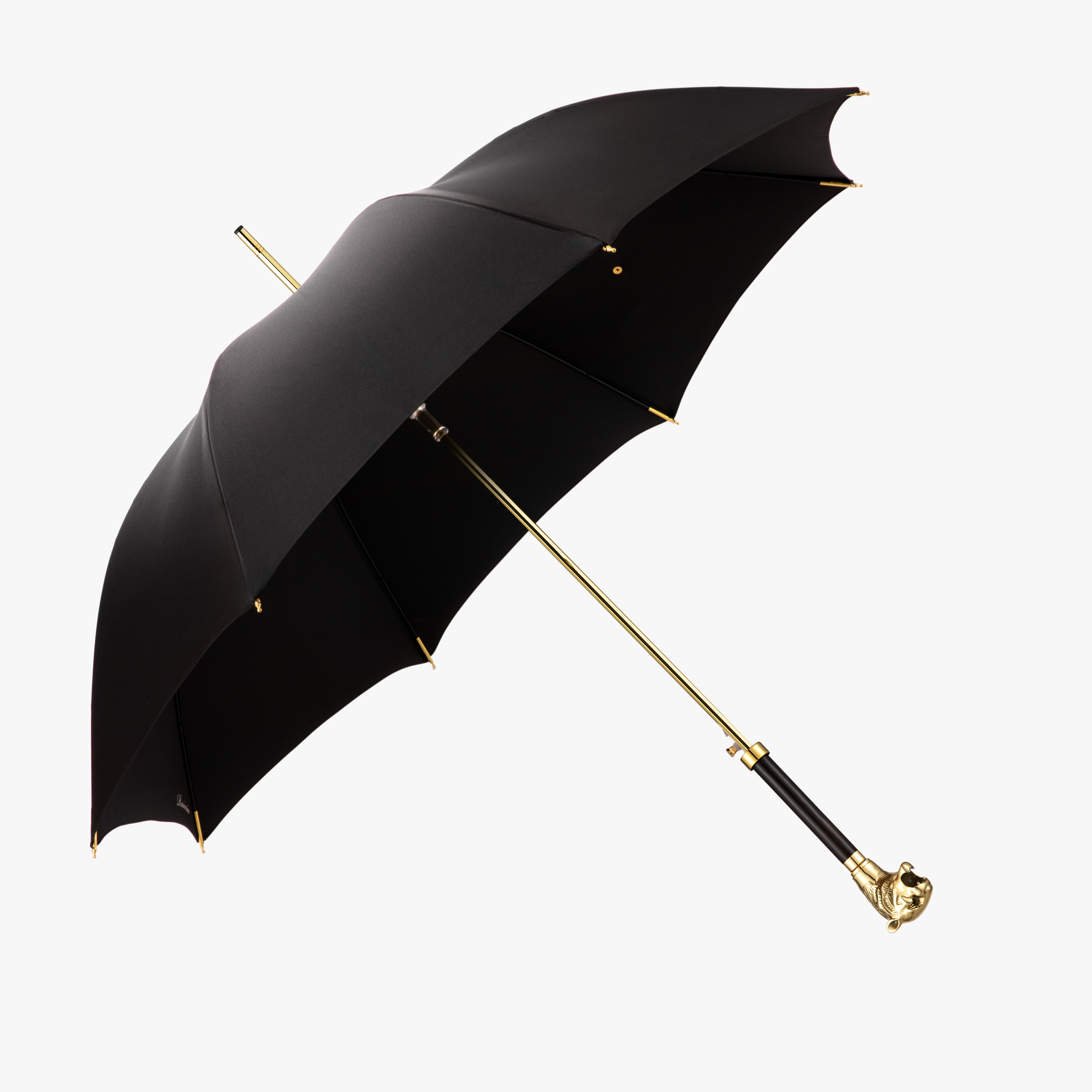 Leopard head straight handle umbrella