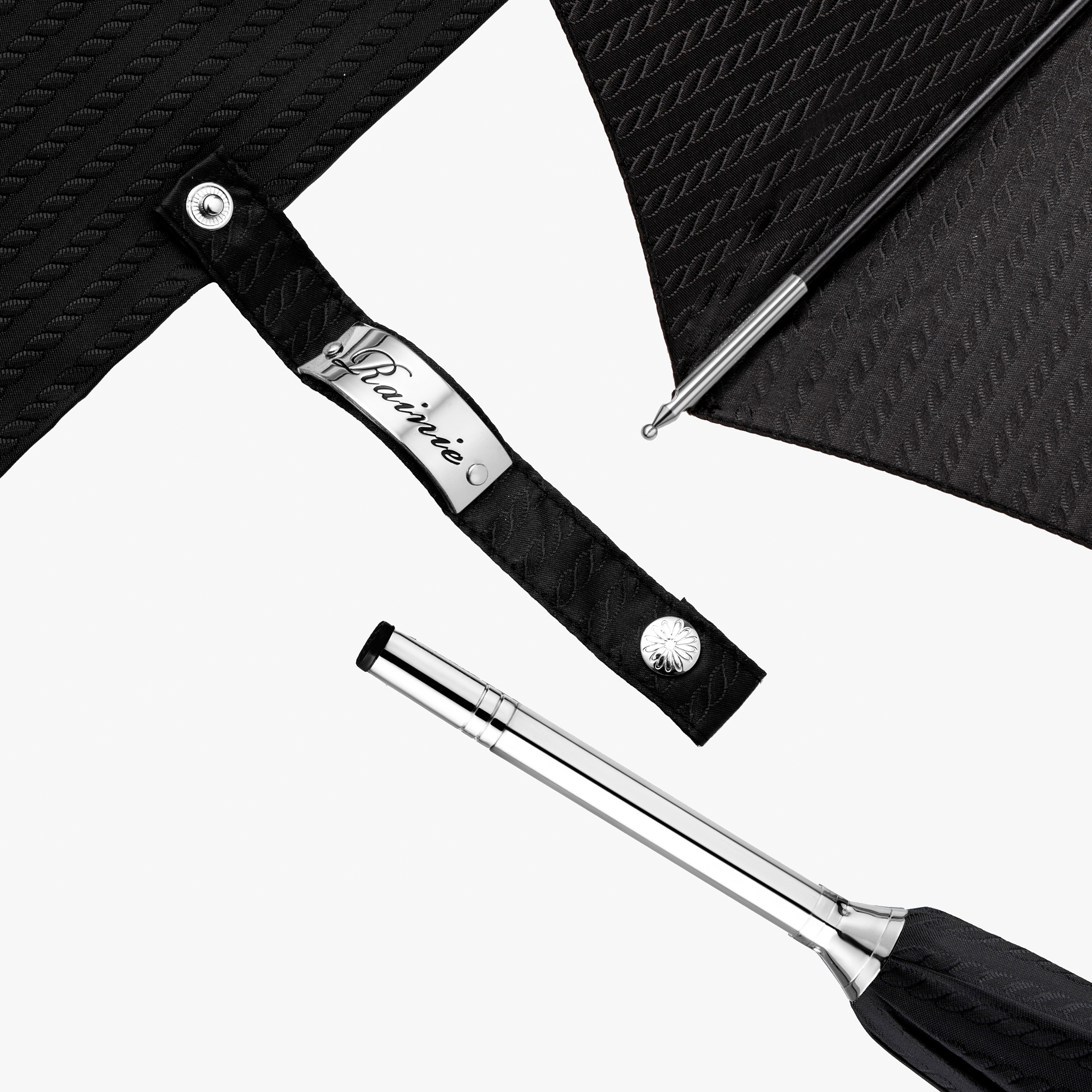 Scepter umbrella with straight handle