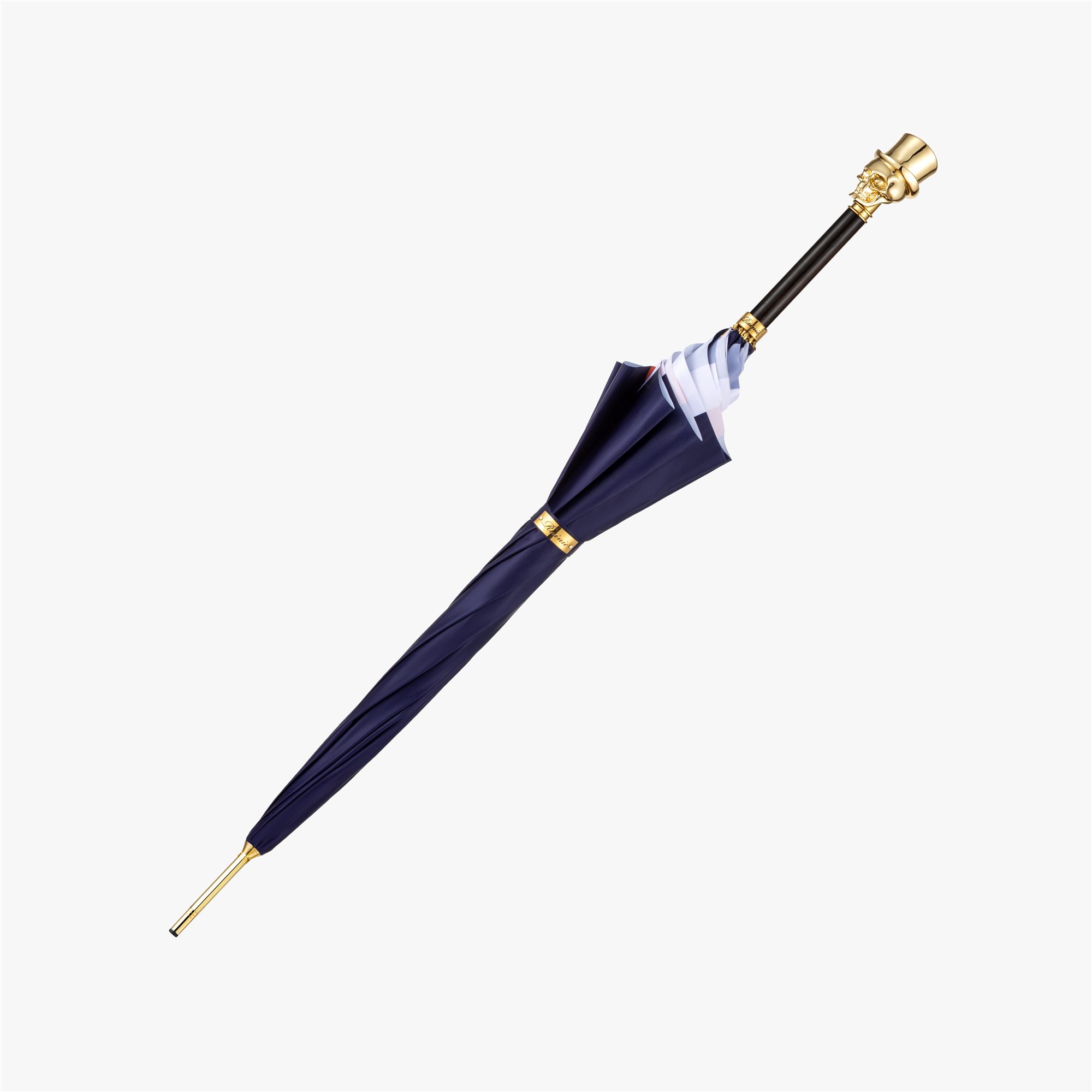Gentleman's skull umbrella with straight handle