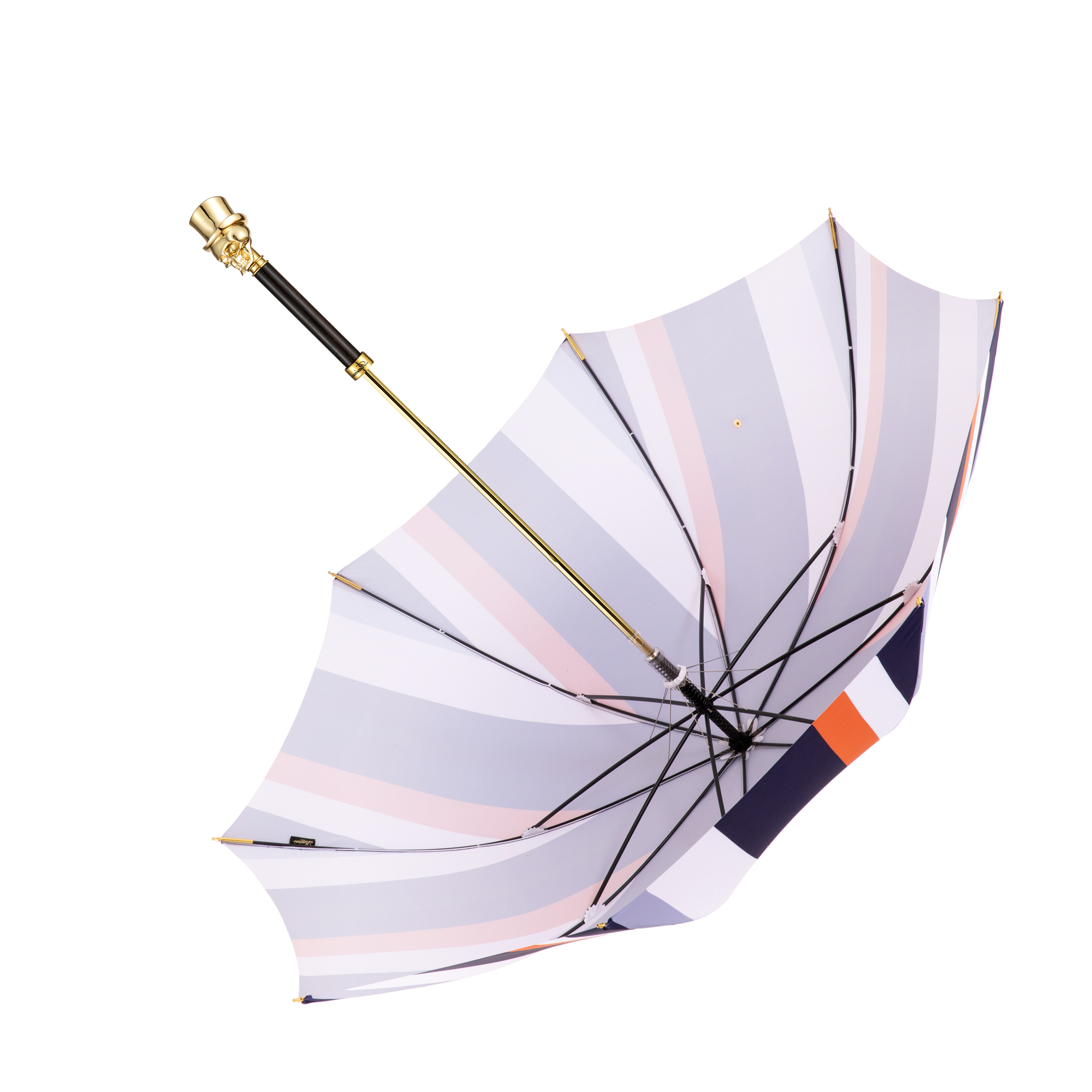 Gentleman's skull umbrella with straight handle
