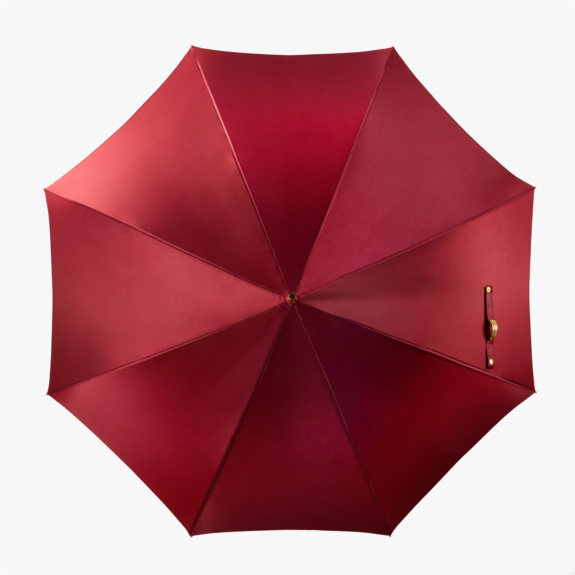 Solid wood umbrella with straight handle