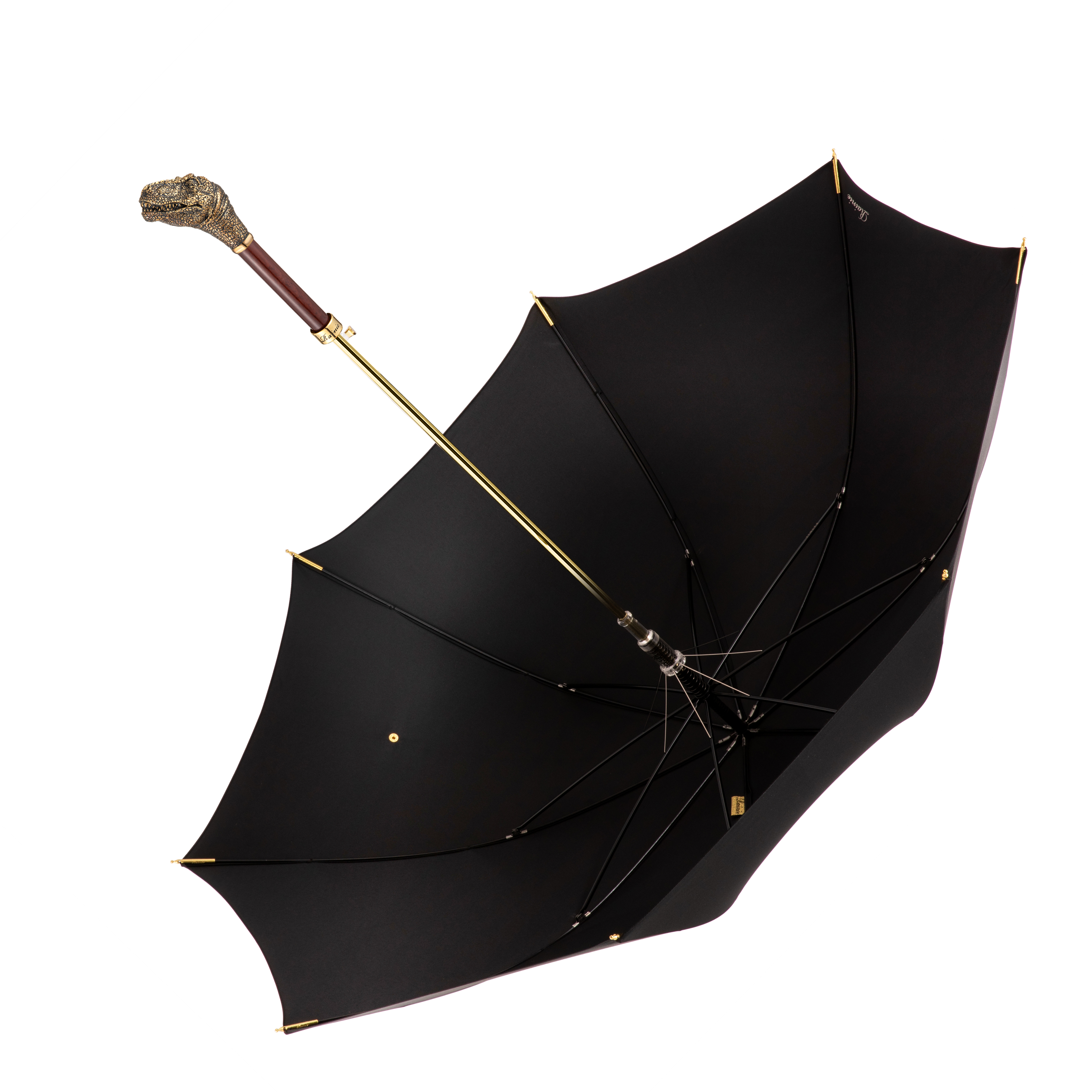 Tyrannosaurus rex umbrella with straight handle