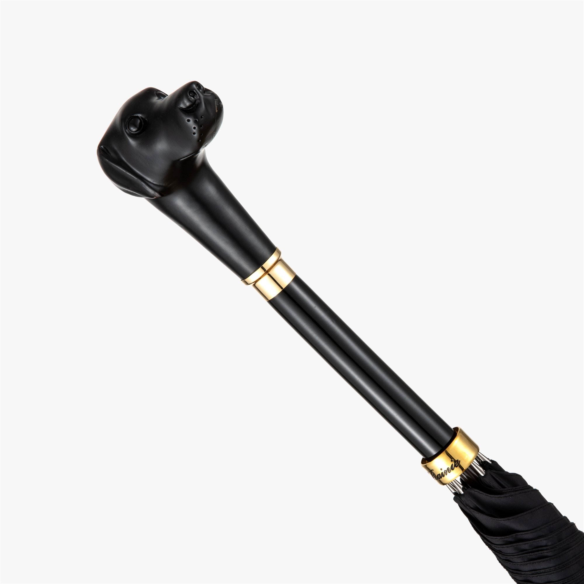 Schnauzer umbrella with straight handle