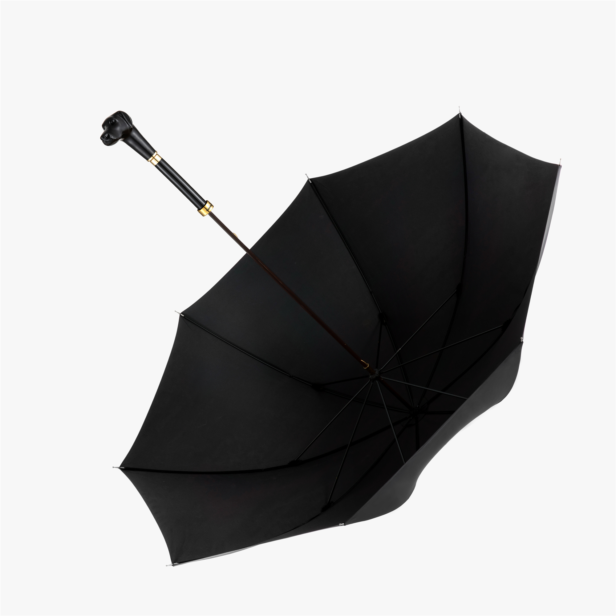 Schnauzer umbrella with straight handle