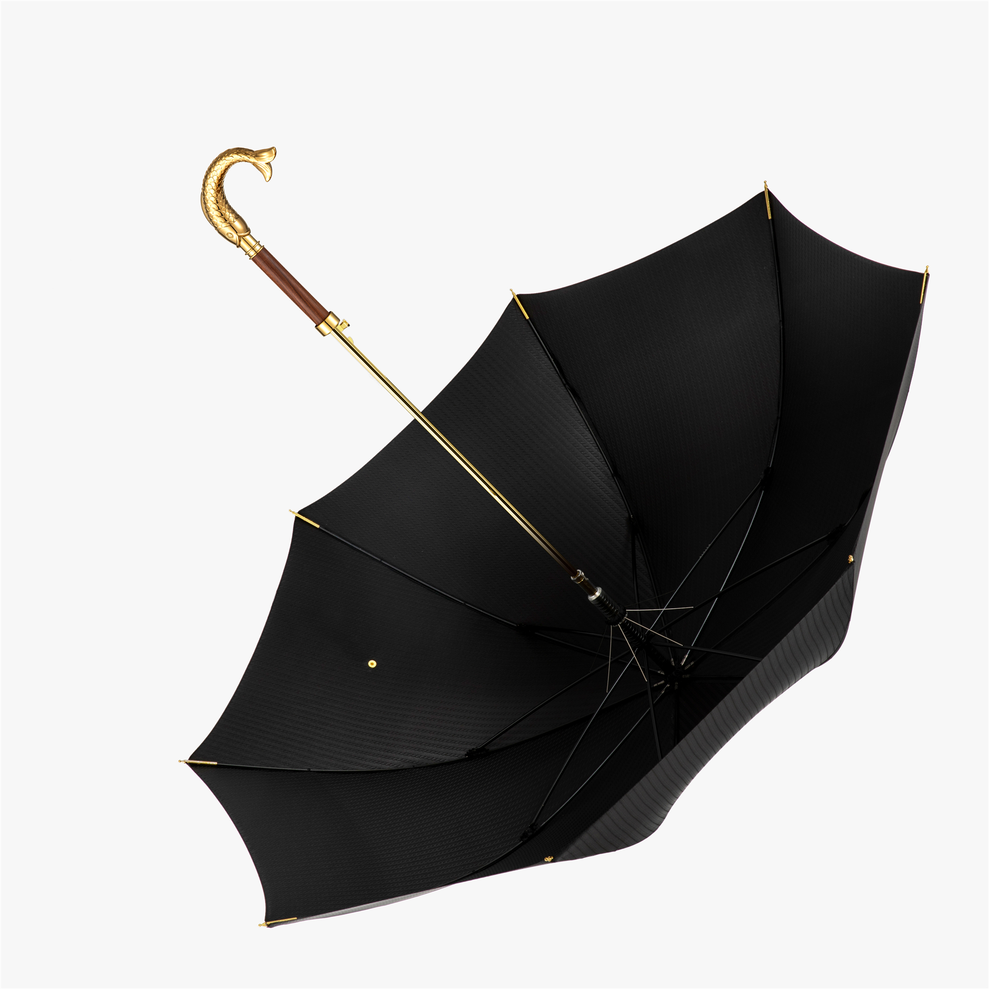 Carp umbrella with straight handle