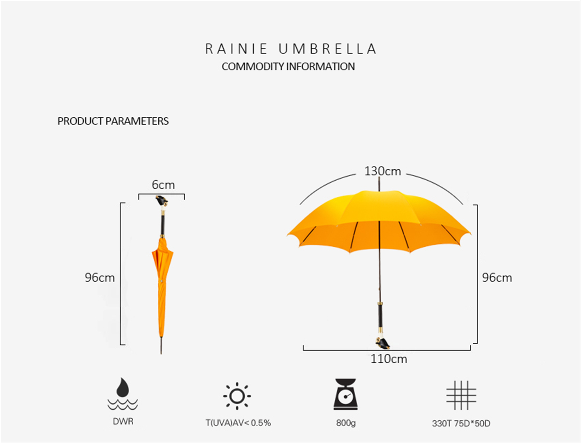 Enamelled sheep umbrella