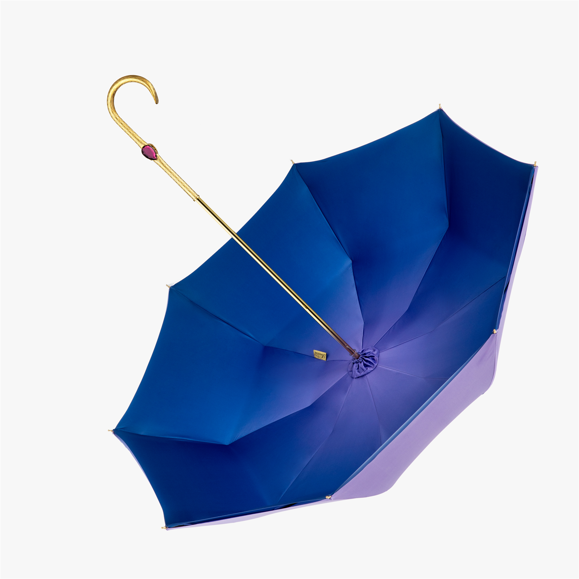 Heart shaped 2 drill double long handle umbrella