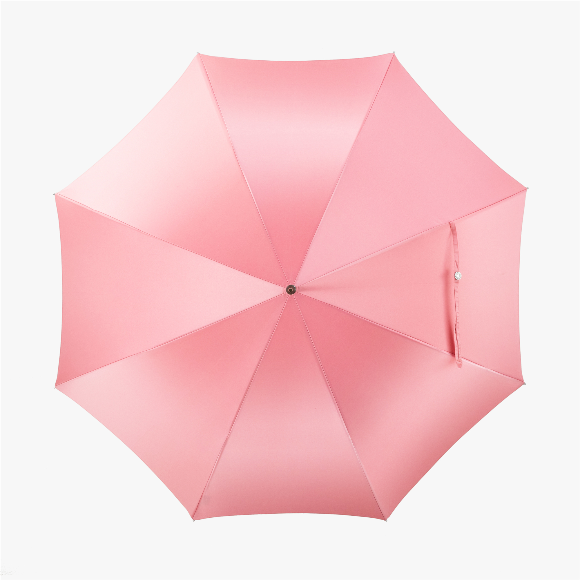 Fine bamboo curved umbrella with straight handle