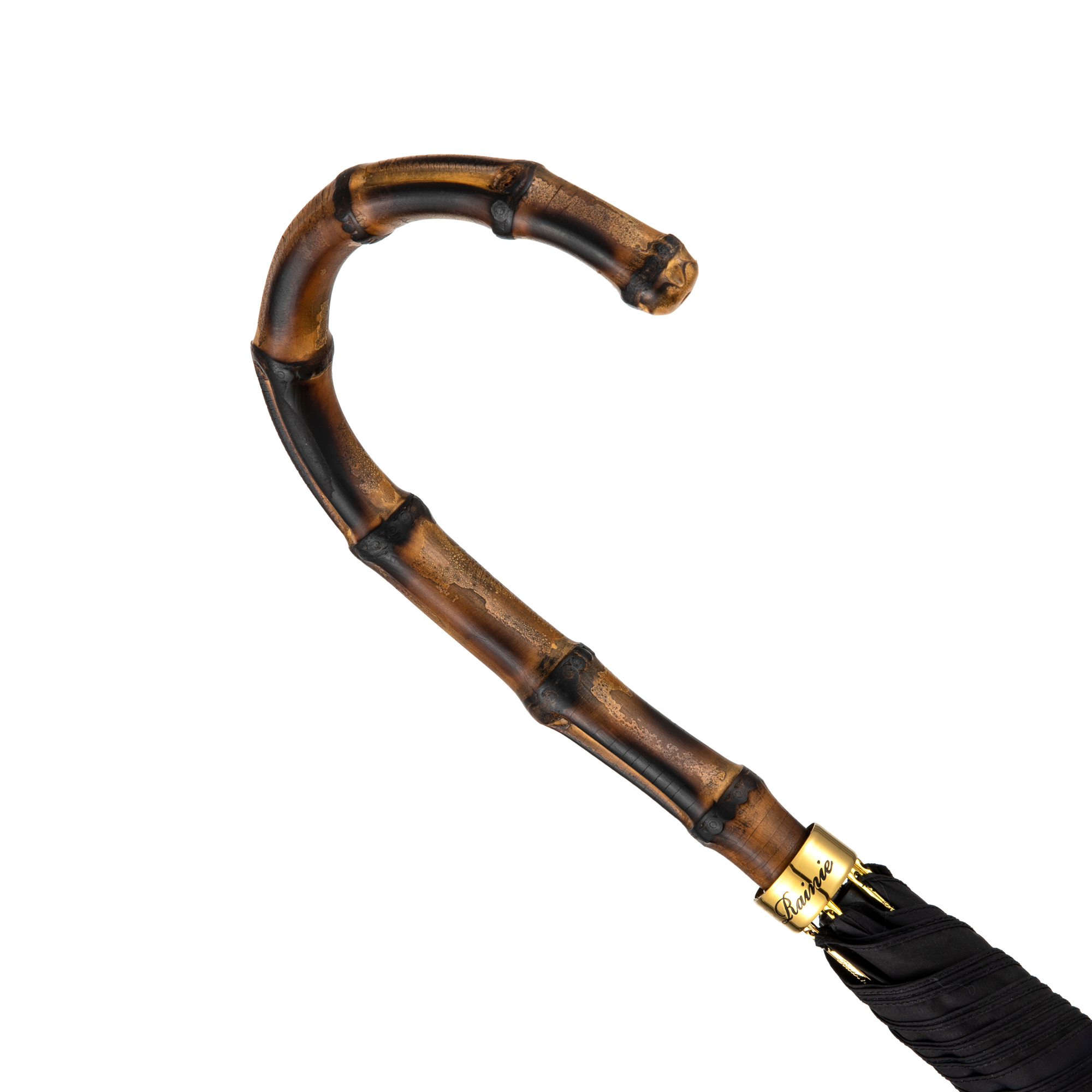 Thin curved vine umbrella with straight handle