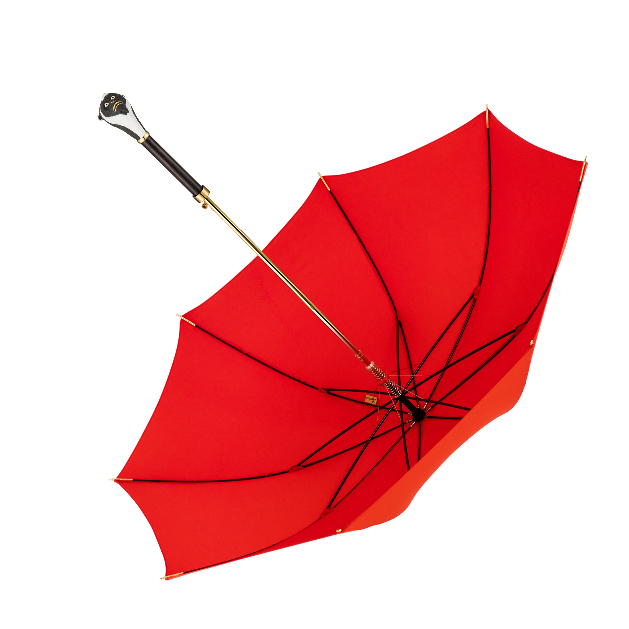 Monkey umbrella with straight handle