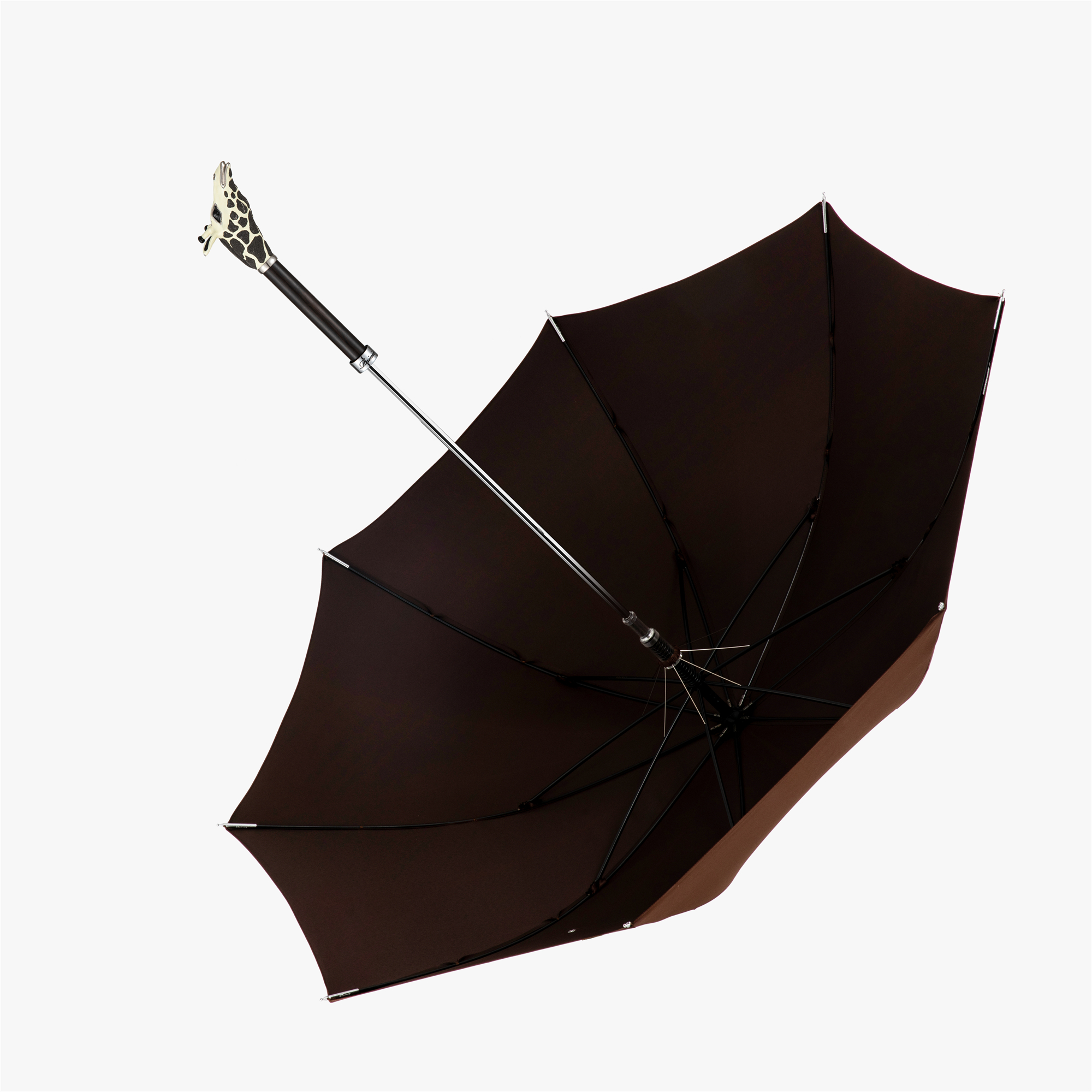 Giraffe umbrella with straight handle