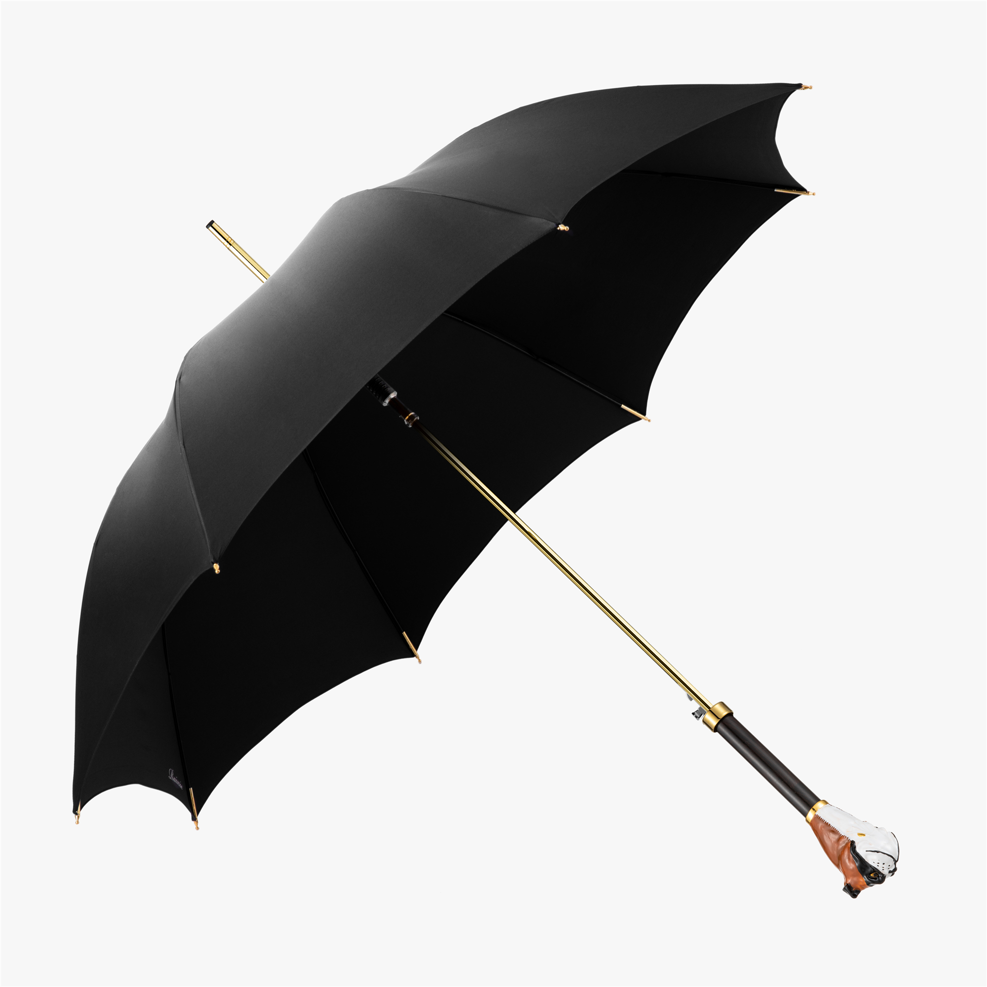 Bulldog umbrella with straight handle