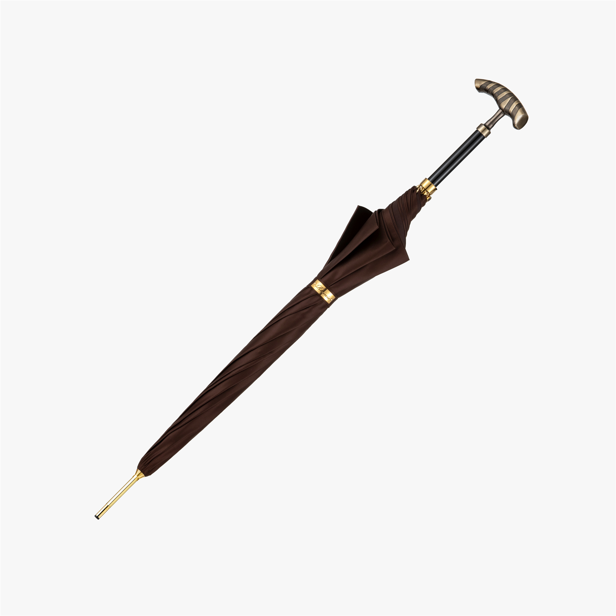 Bronze wand with long handle umbrella